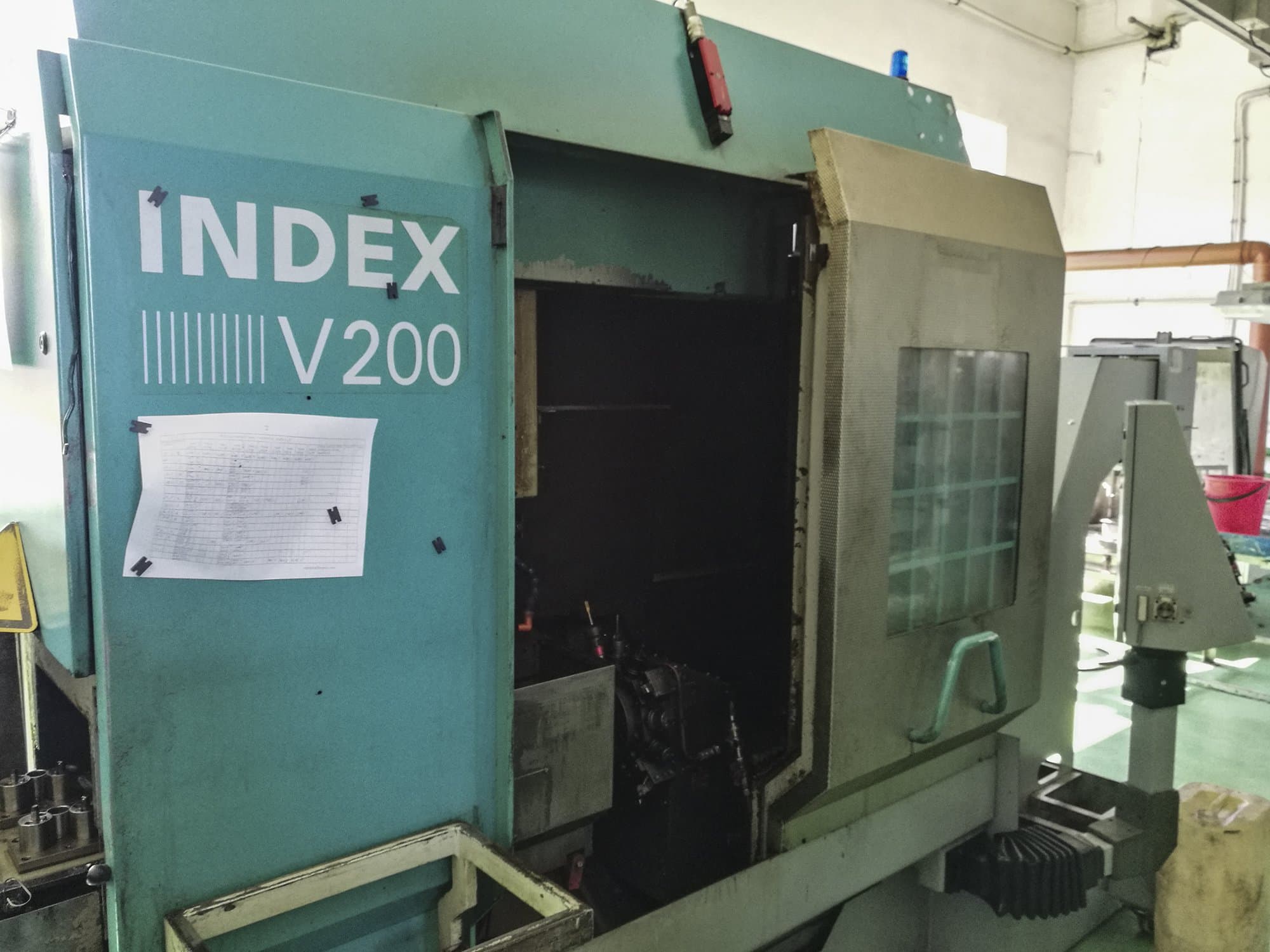 Koneen  Index vasen näkymä V200