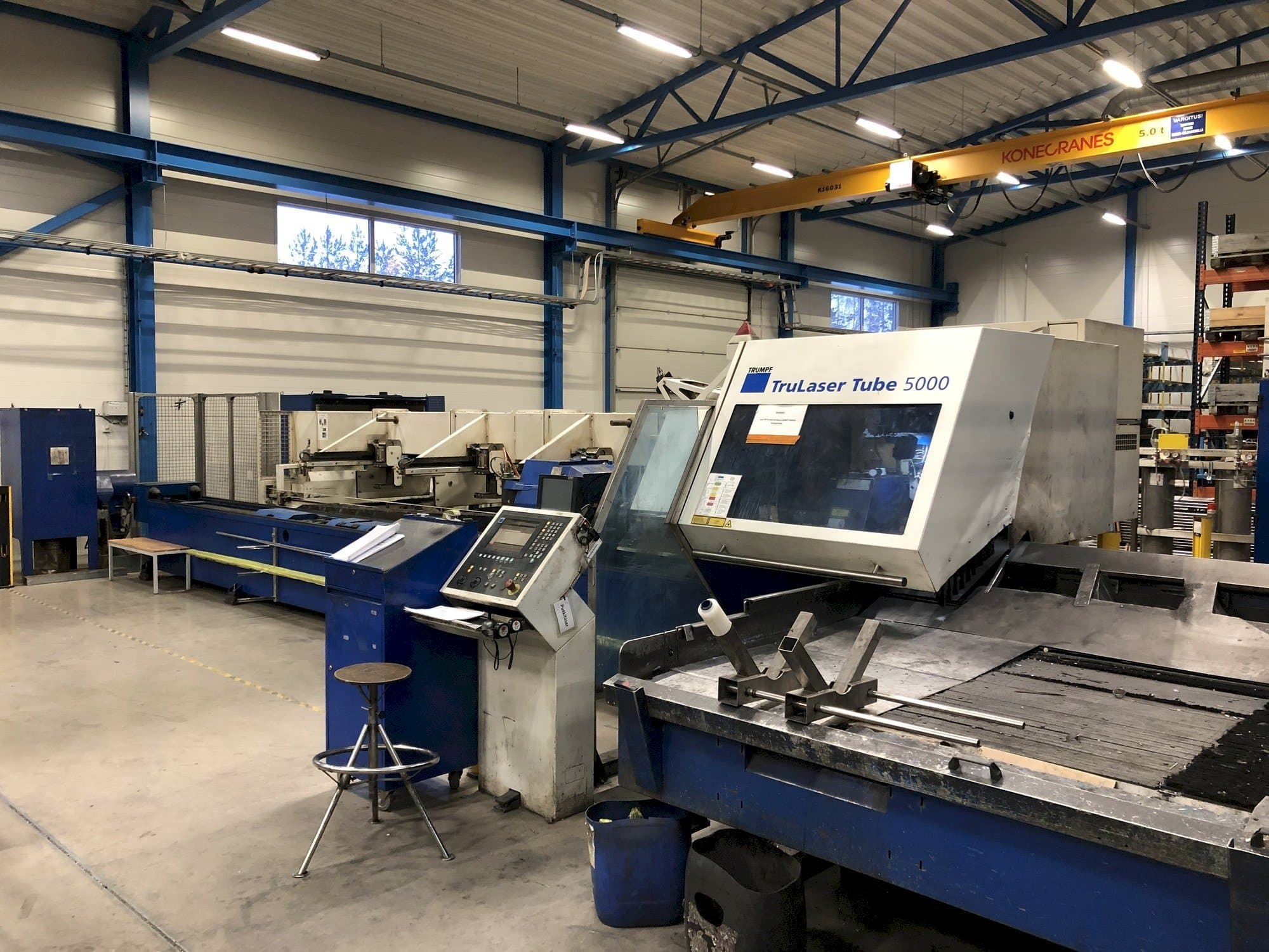 Koneen Trumpf TruLaser Tube 5000 etunäkymä