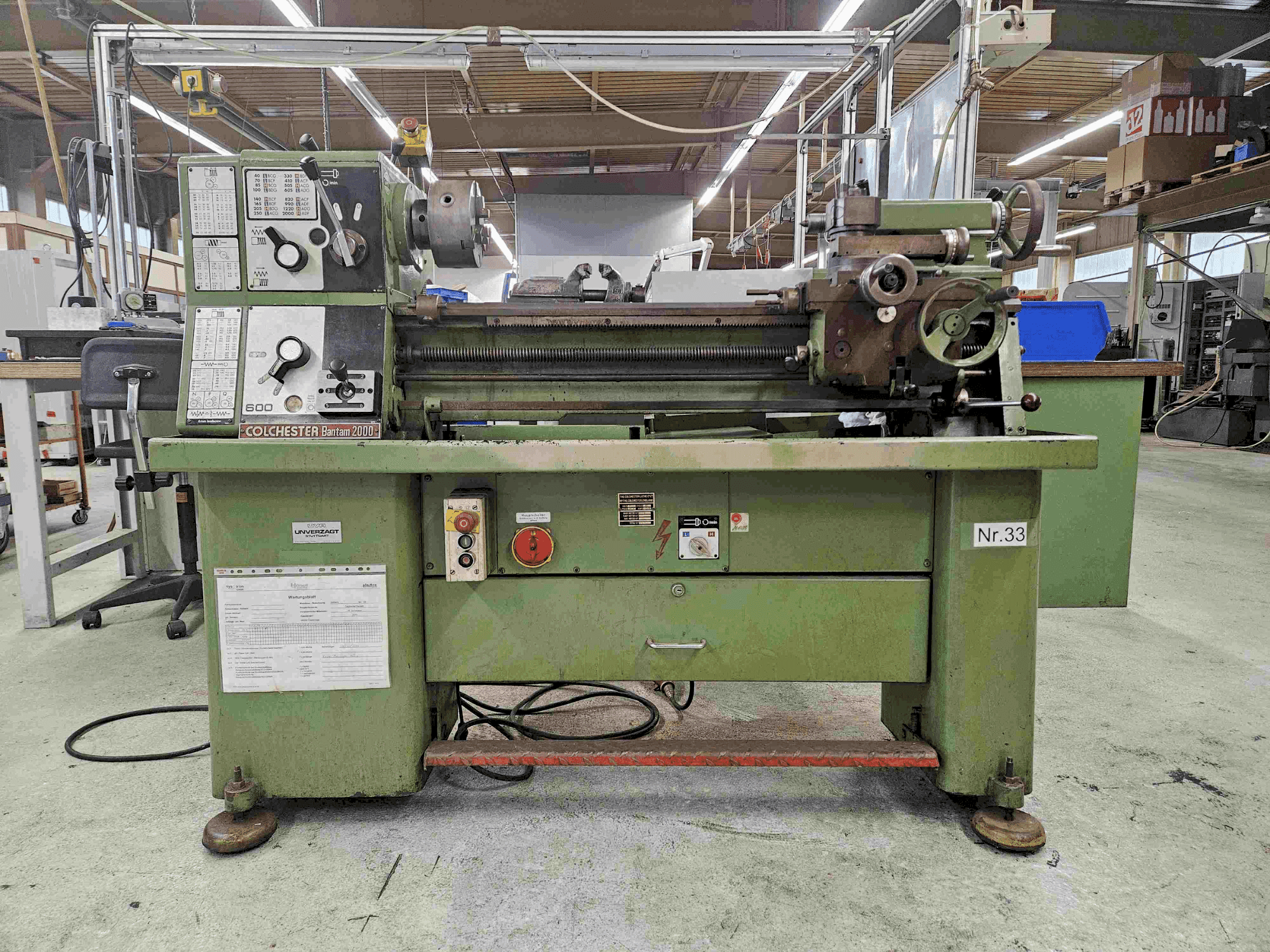 Koneen Colchester Bantam 2000 etunäkymä