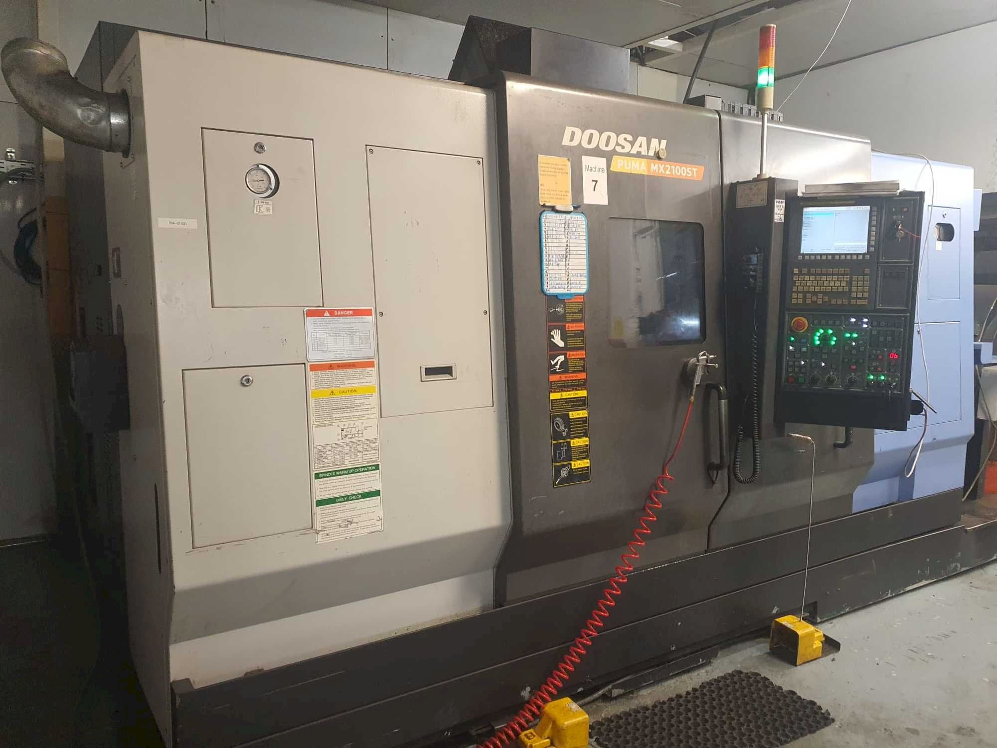 Koneen Doosan Puma MX2100ST etunäkymä