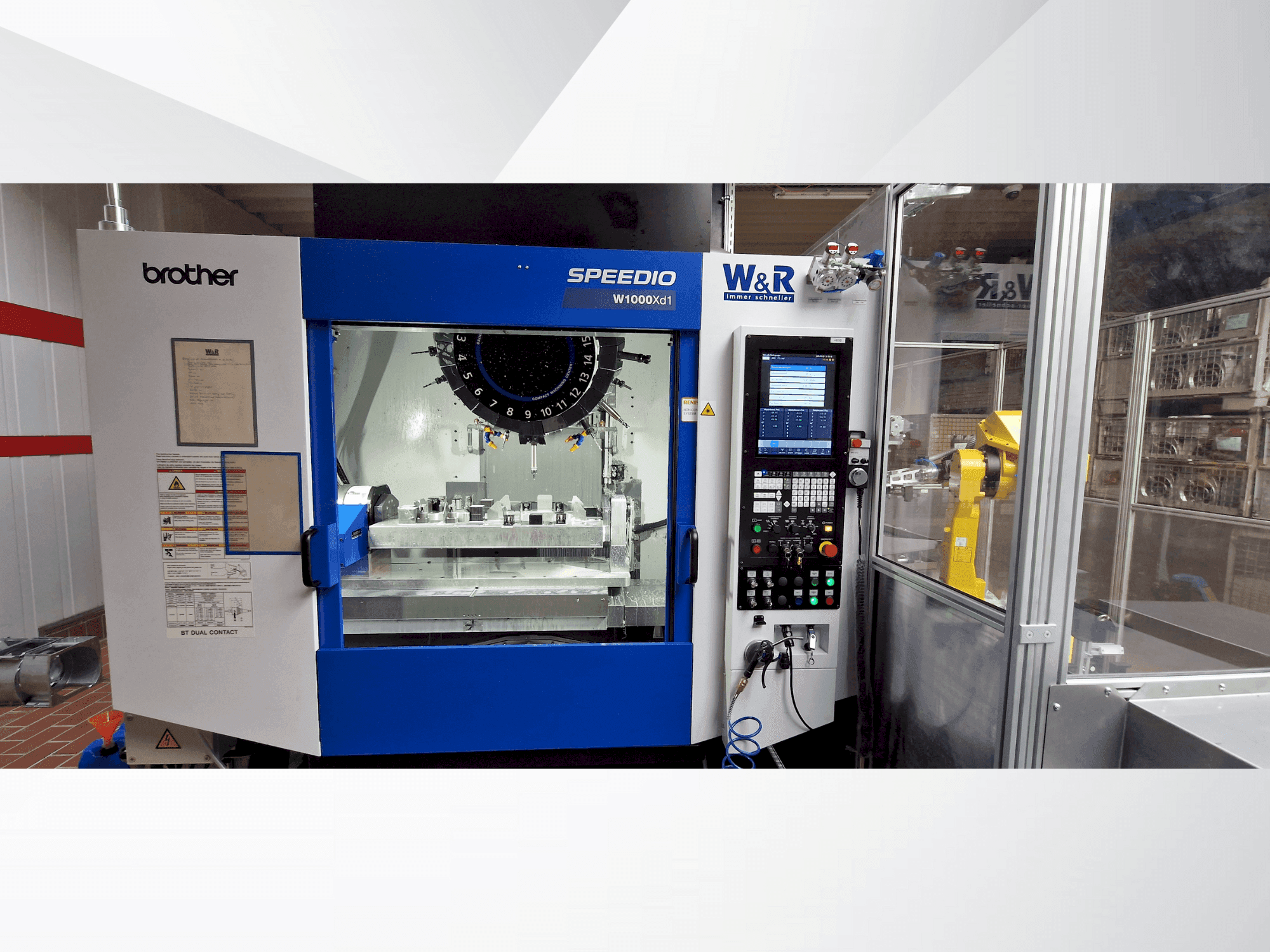 Koneen Brother Speedio W1000Xd1 etunäkymä