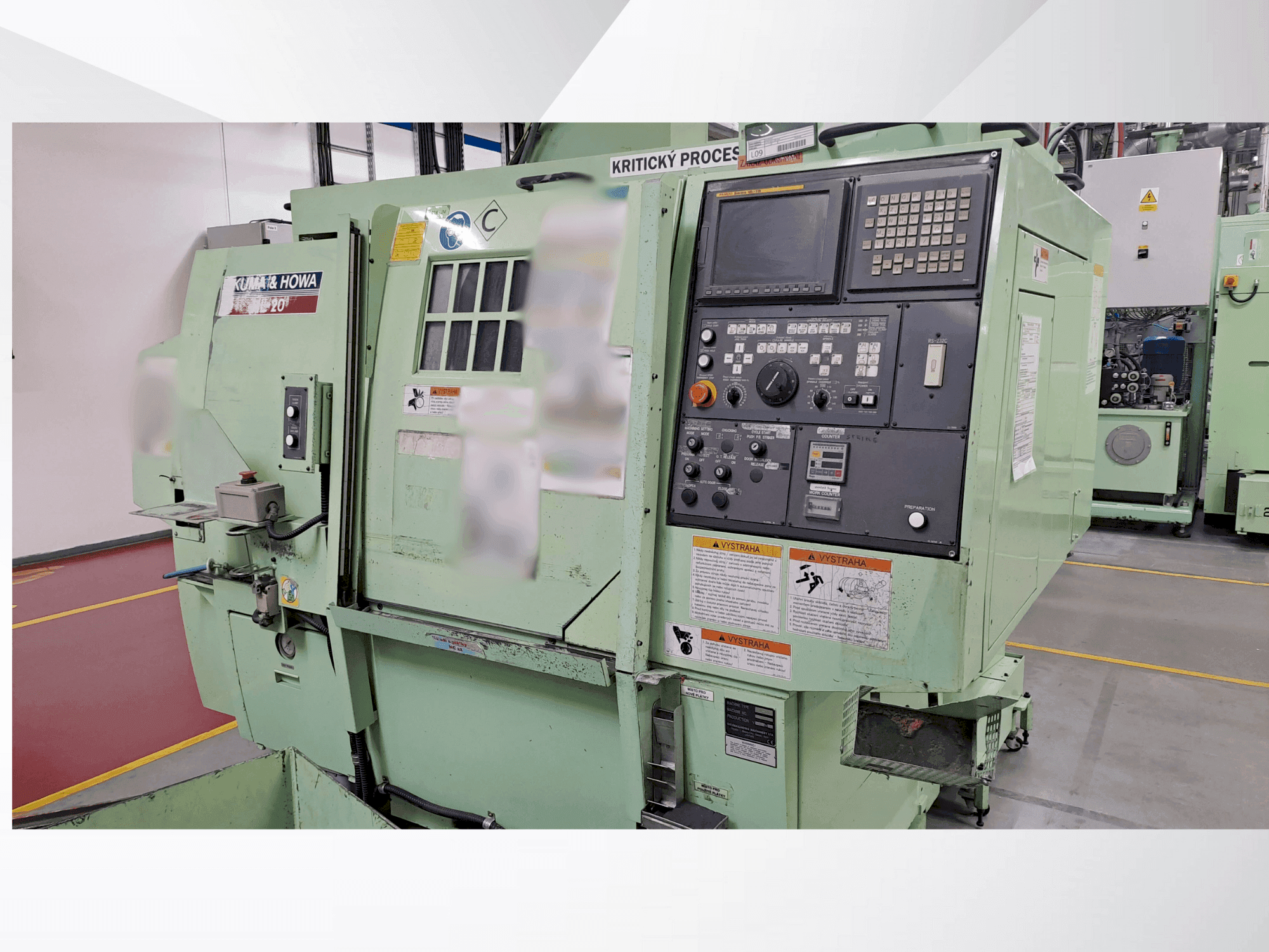 Koneen  OKUMA & HOWA HL-20 etunäkymä