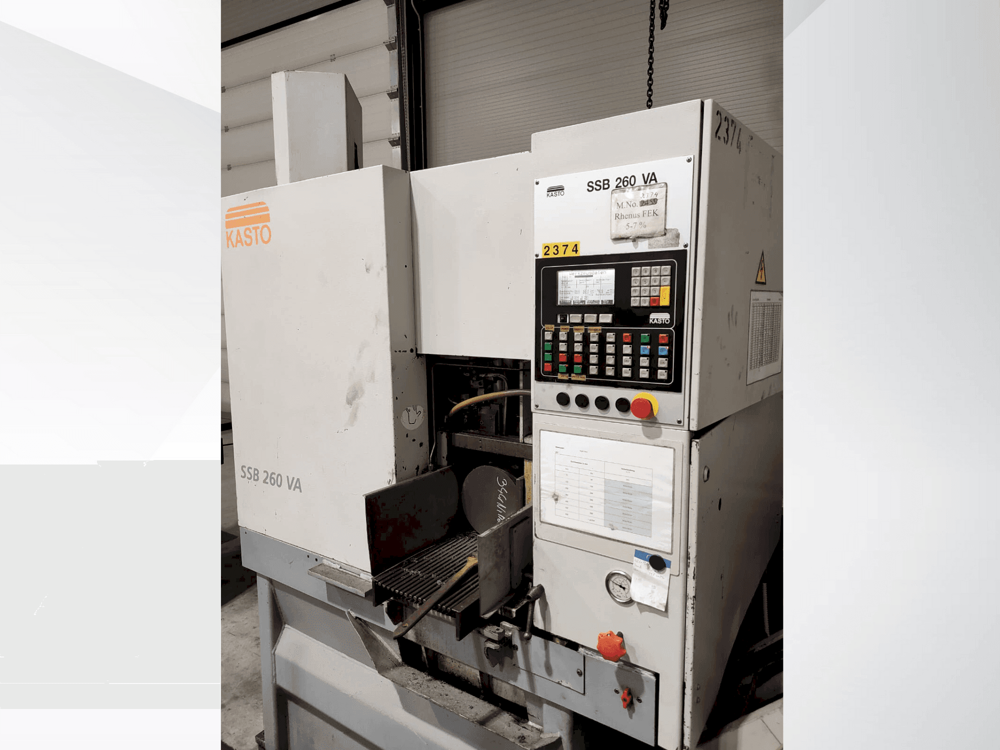 Koneen KASTO SSB 260 VA etunäkymä
