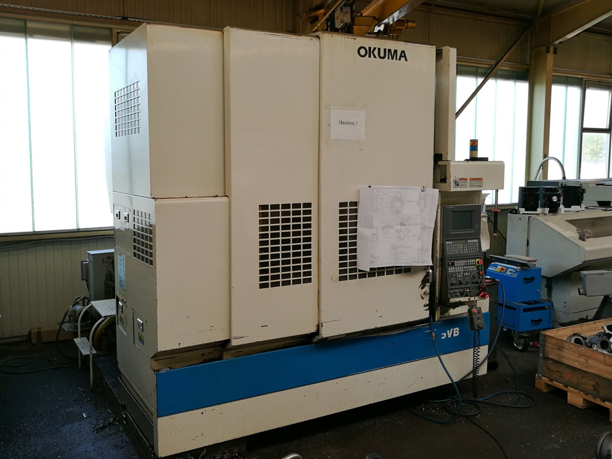 Koneen Okuma etunäkymä MX55 VB