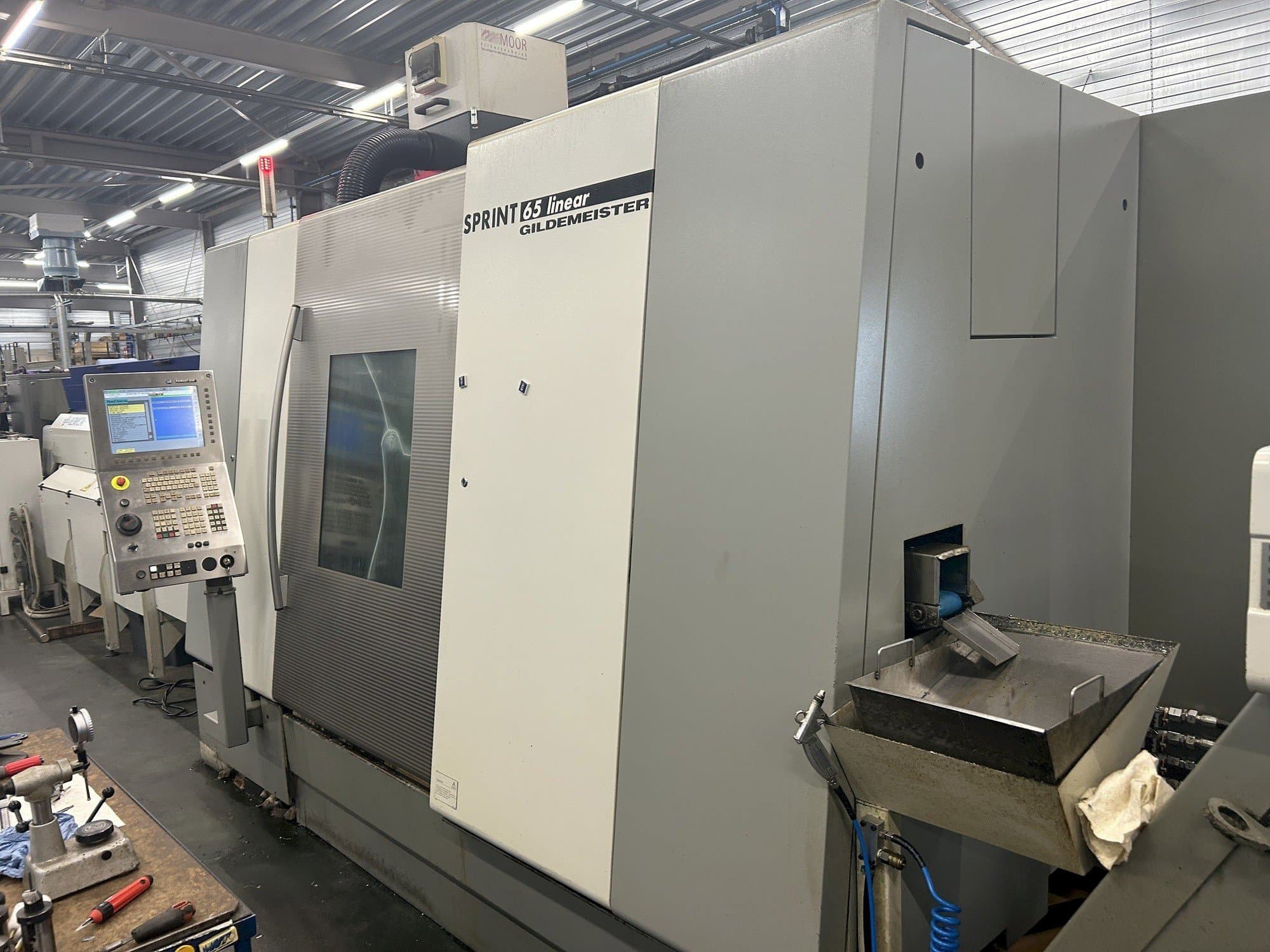 Koneen  Gildemeister Sprint 65 linear etunäkymä