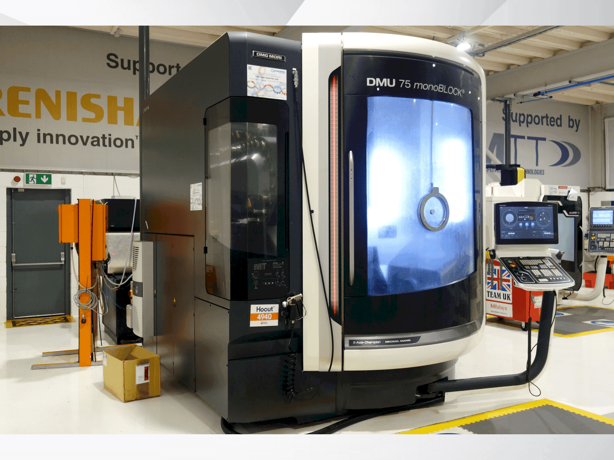 Koneen DMG MORI DMU 75 Monoblock etunäkymä