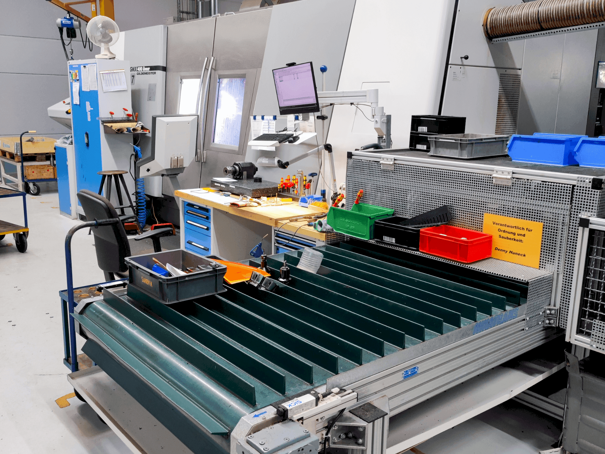 Koneen DMG GMX 400l Stange etunäkymä