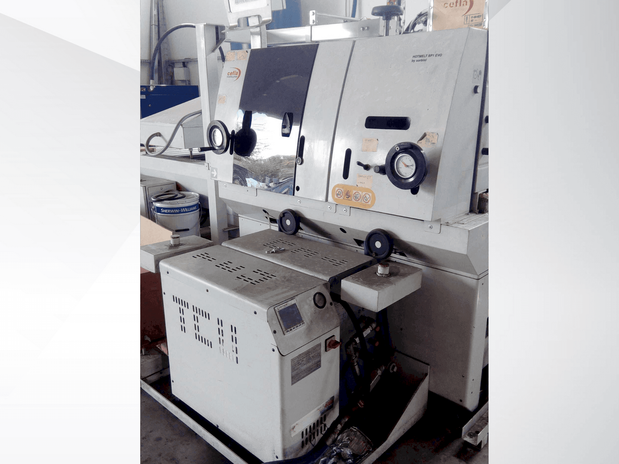 Koneen  CEFLA Hotmelt SP1-EVO etunäkymä
