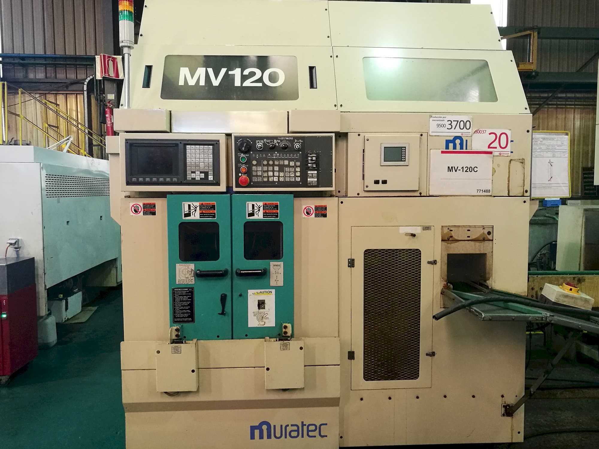 Koneen MURATA etunäkymä Muratec MV 120