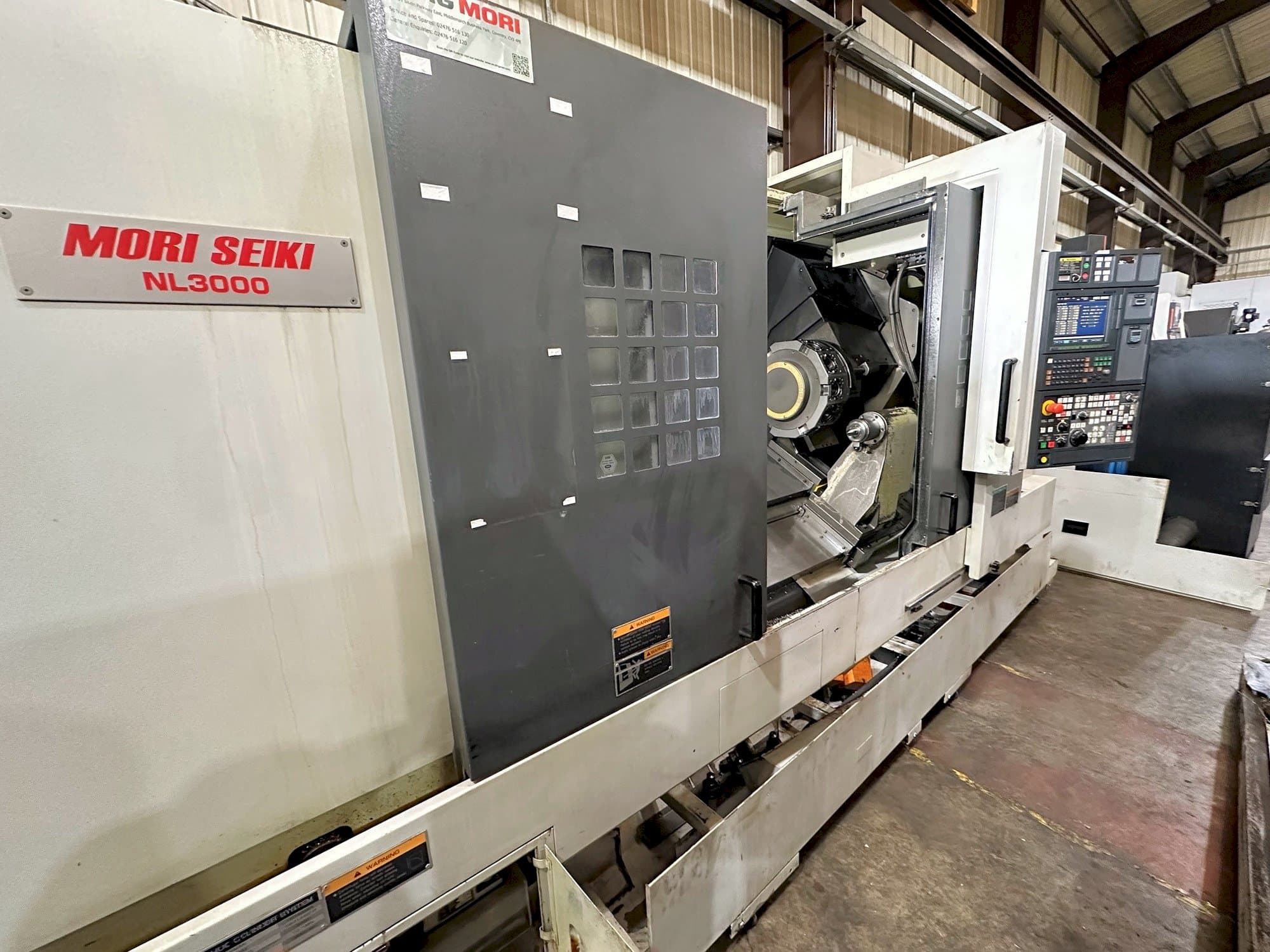 Koneen MORI SEIKI NL3000Y/1250 etunäkymä
