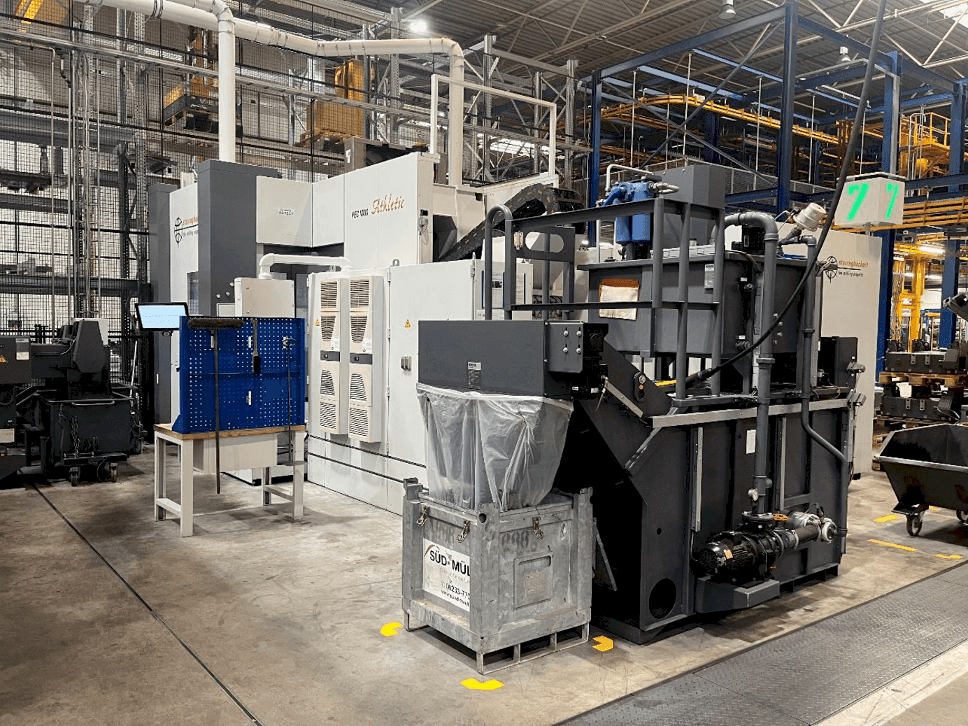 Koneen Heckert HEC 1000 oikean sivun näkymä