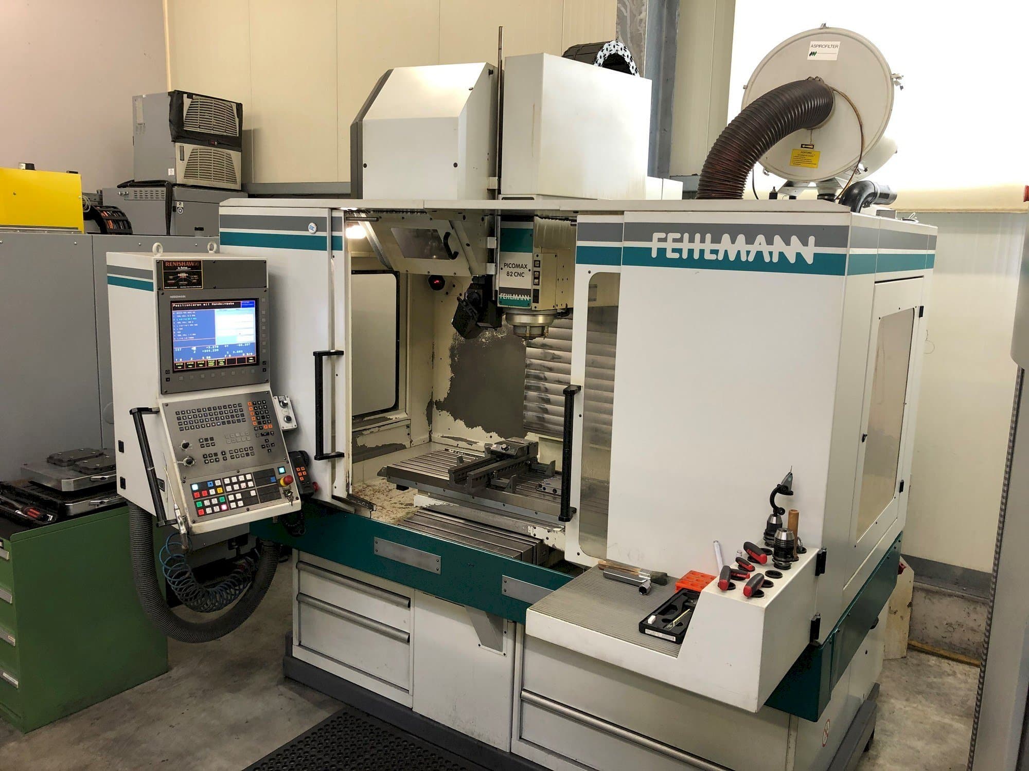 Koneen  FEHLMANN PICOMAX 82 CNC etunäkymä