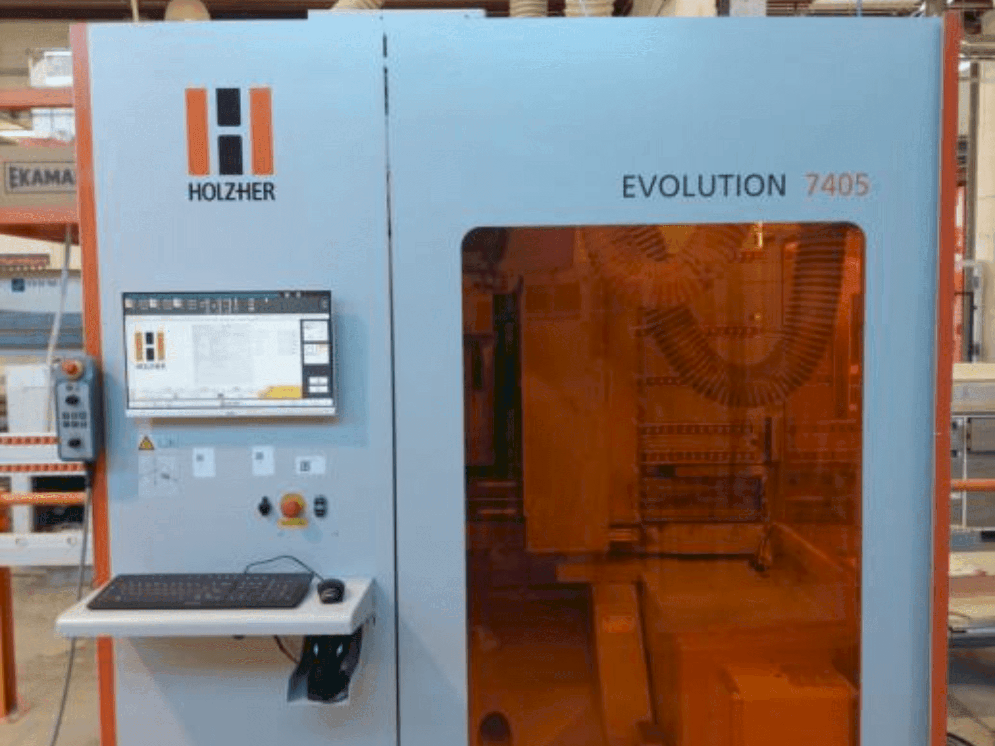 Koneen HOLZHER Evolution 7405 etunäkymä