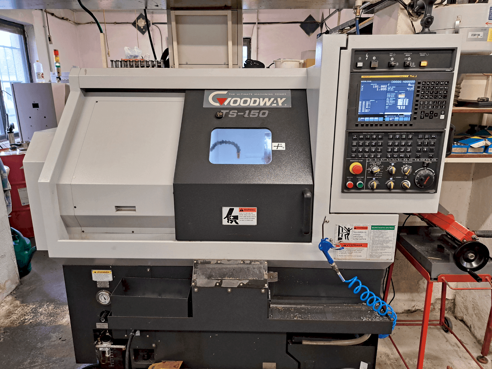Koneen Goodway TS-150 etunäkymä