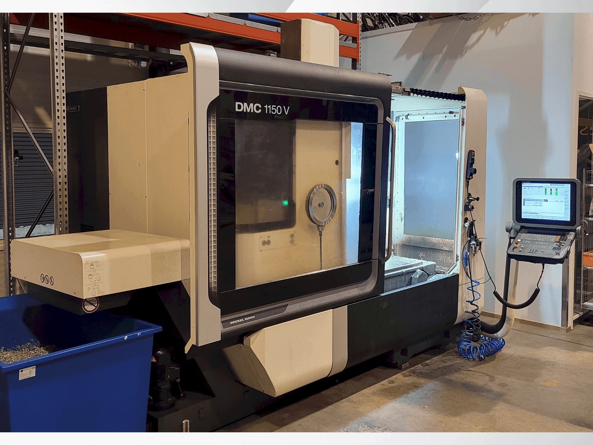Koneen DMG MORI DMC1150V etunäkymä