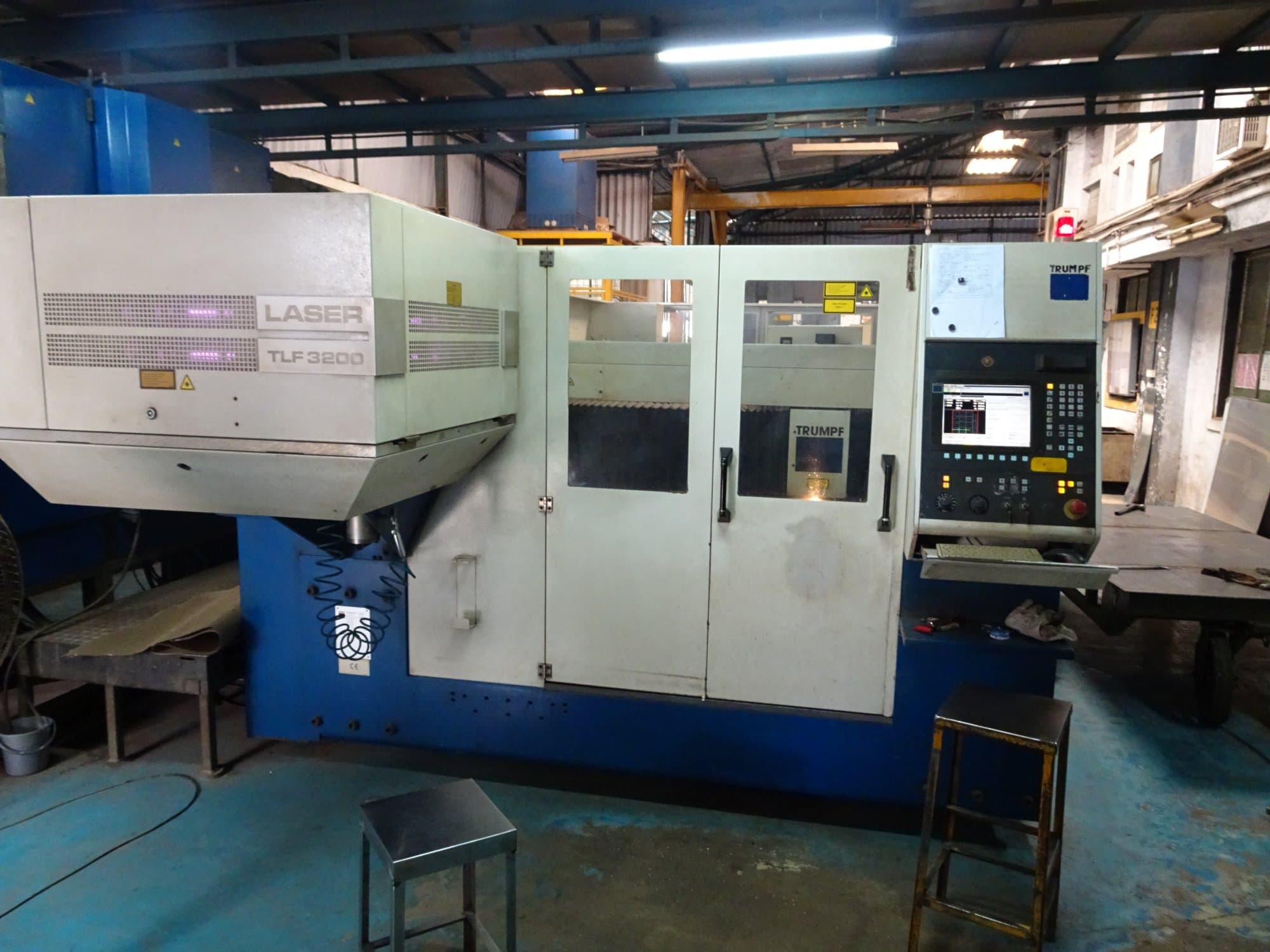 Koneen  Trumpf etunäkymä Trumatic L3020