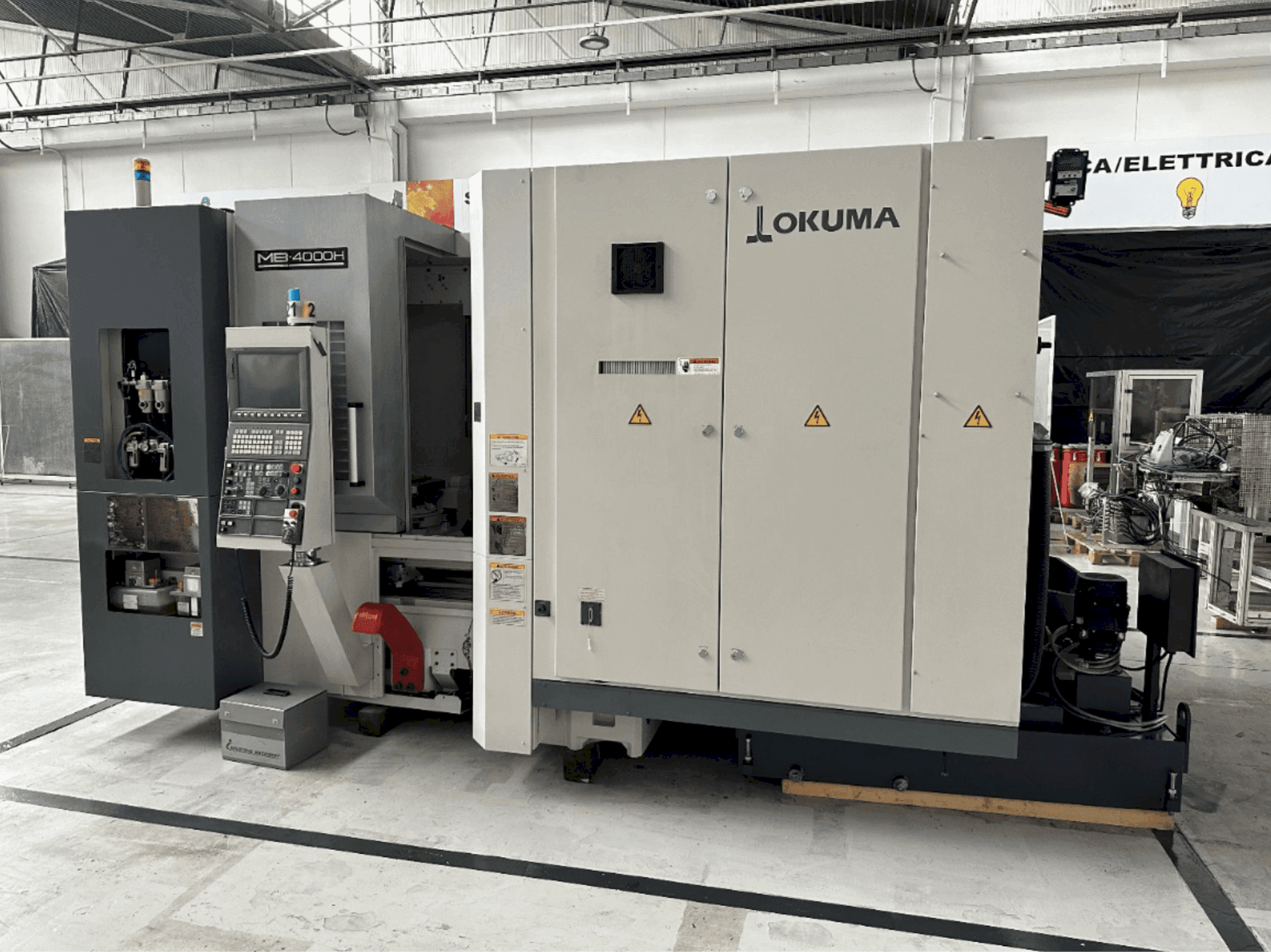 Koneen Okuma MB 4000 H etunäkymä