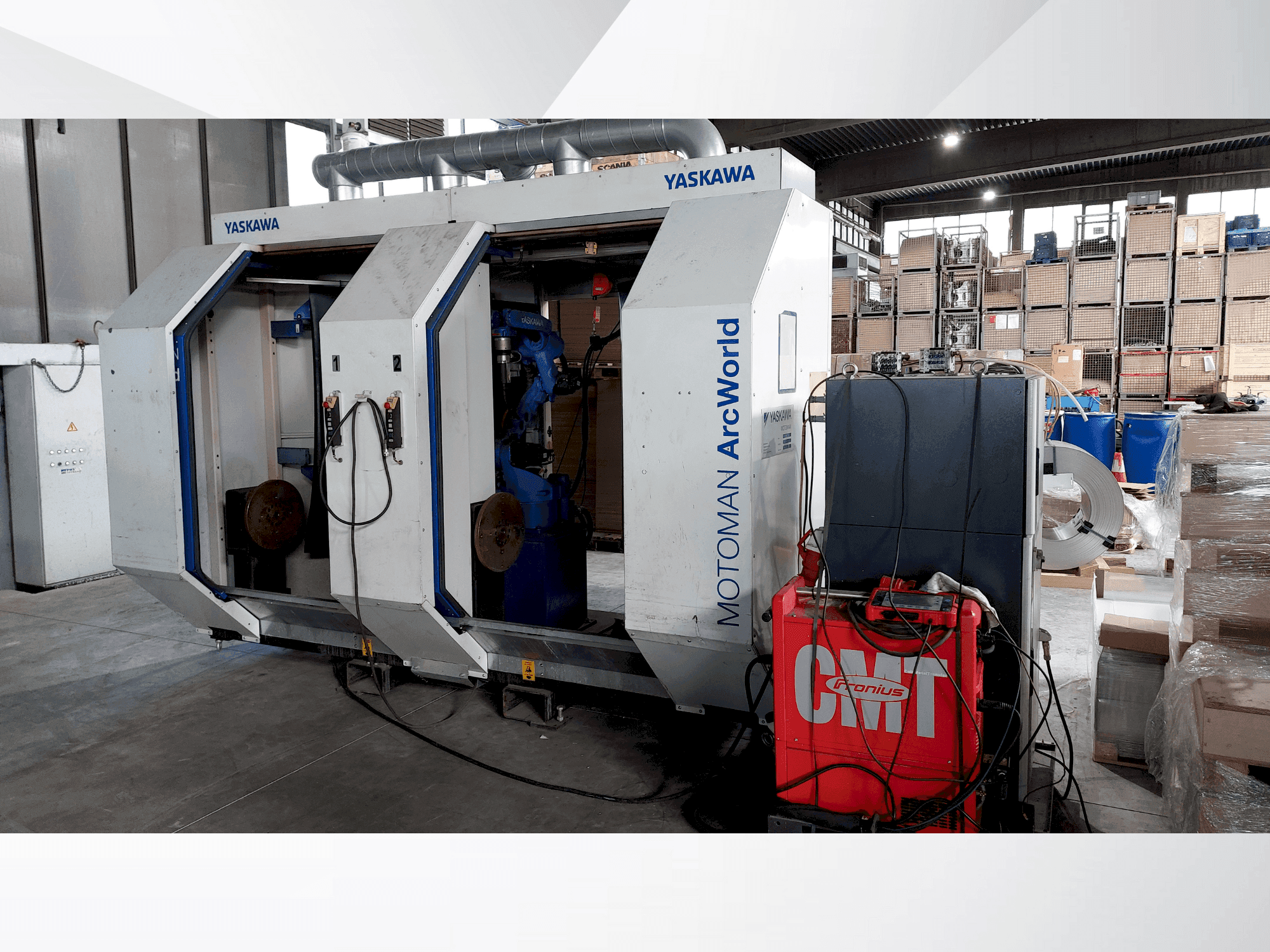 Koneen Yaskawa Motoman ArcWorld etunäkymä