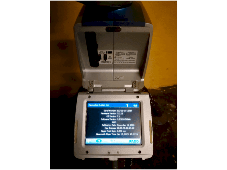 Koneen  Faro EDGE Measuring arm etunäkymä