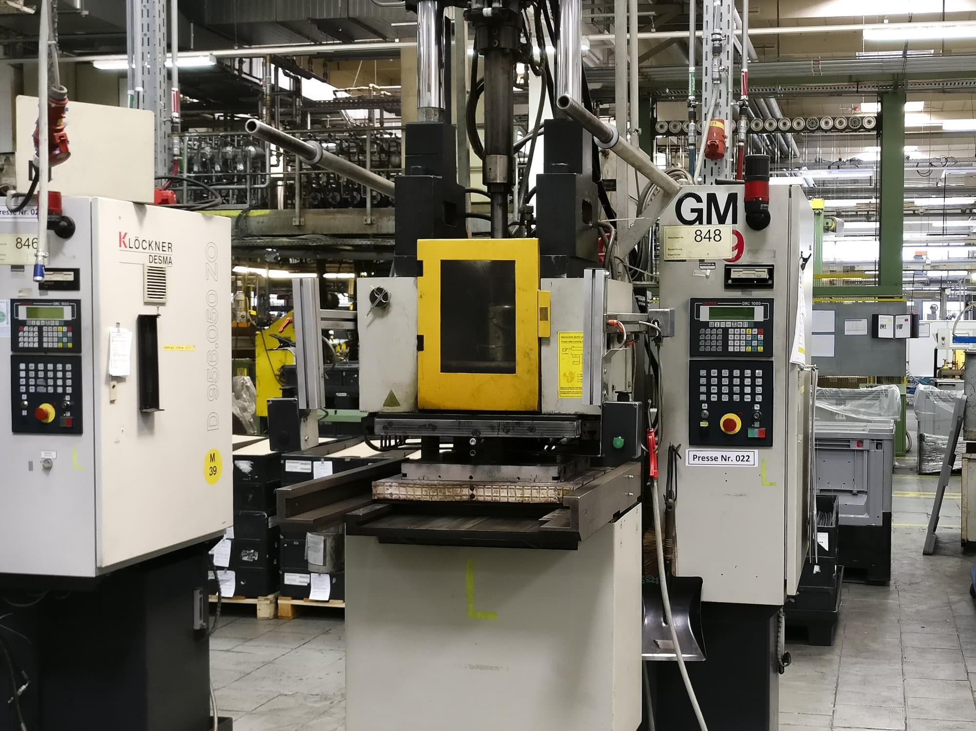 Koneen  Kloeckner Desma etunäkymä 956.050