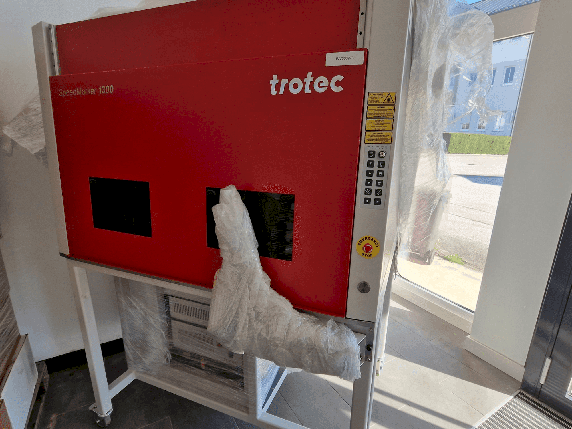 Koneen Trotec SpeedMarker 1300 etunäkymä