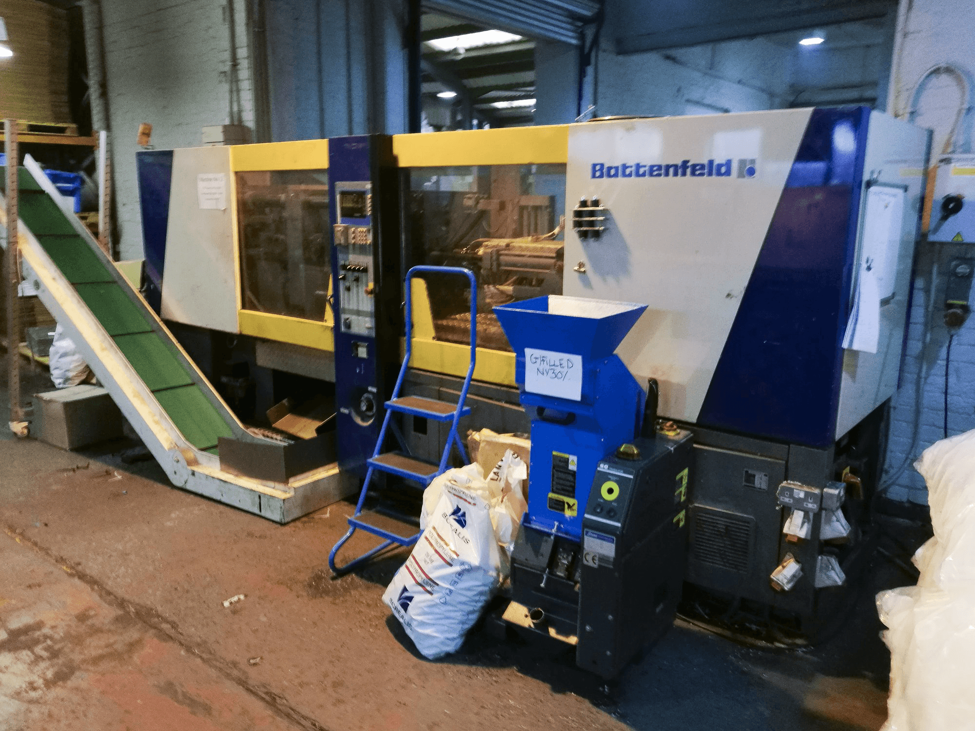 Koneen Battenfeld vasen näkymä BK-T 1300/630
