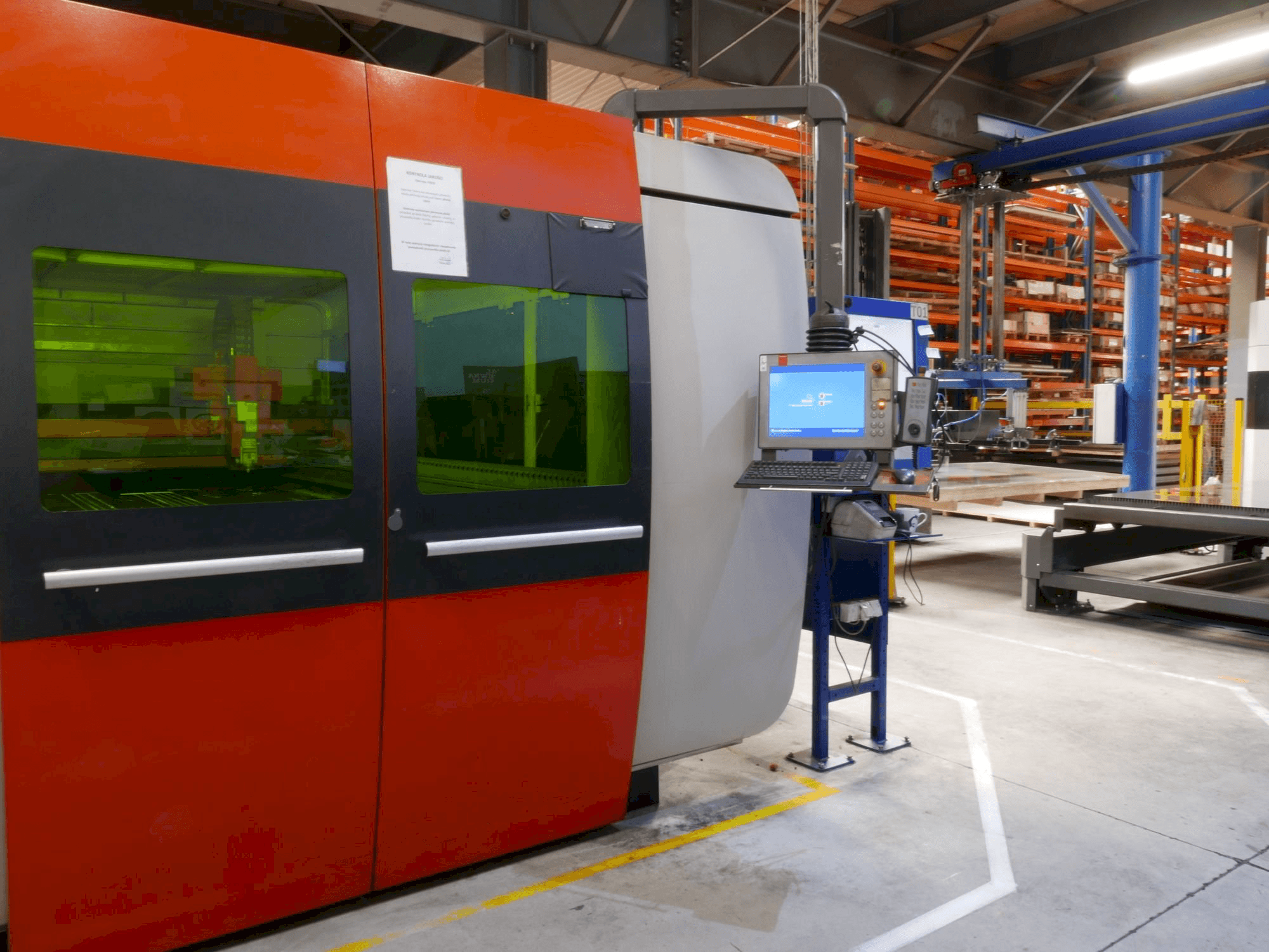 Koneen Bystronic BySprint Fiber 3015 etunäkymä