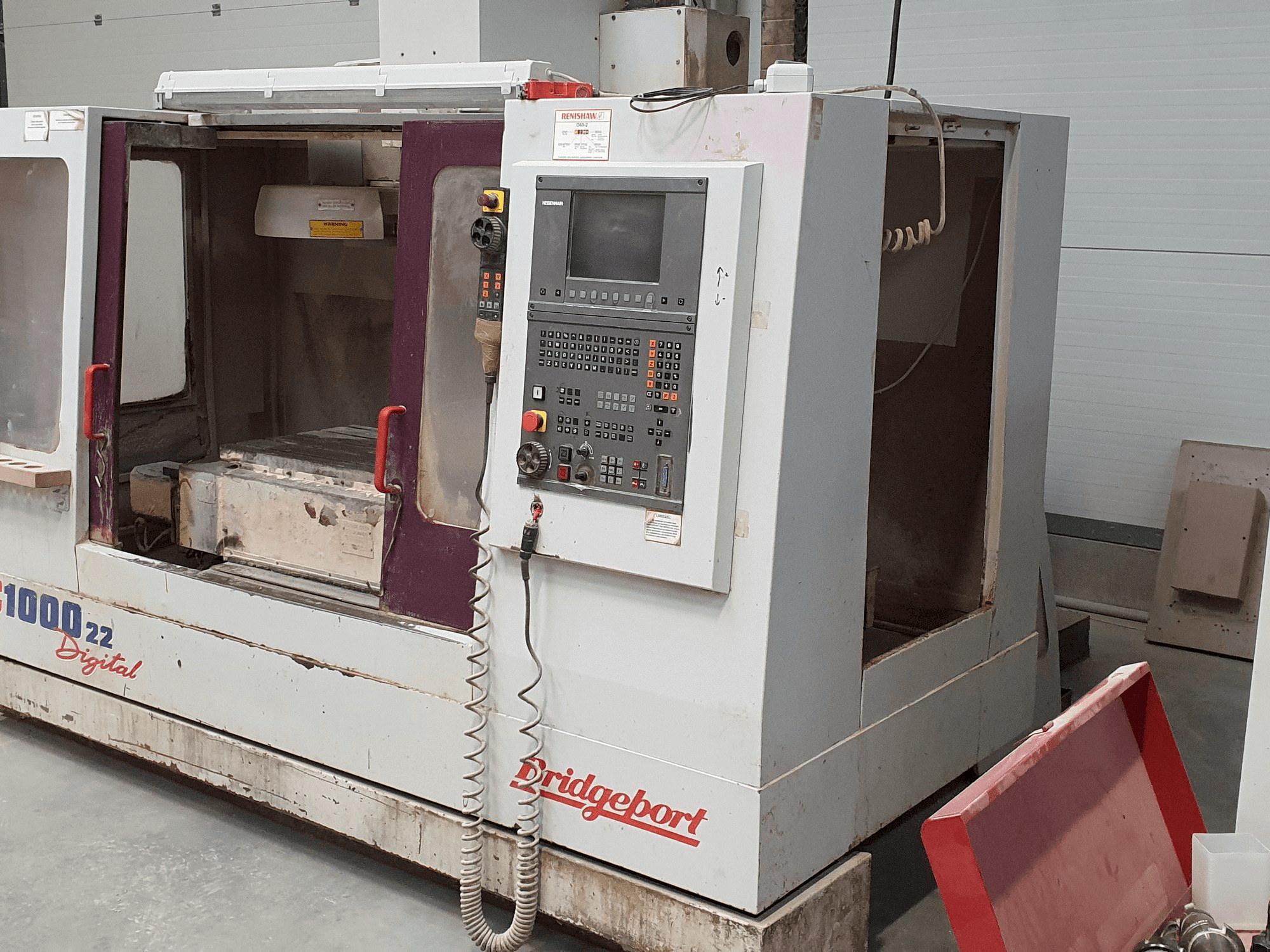 Koneen Bridgeport VMC 1000/22 etunäkymä