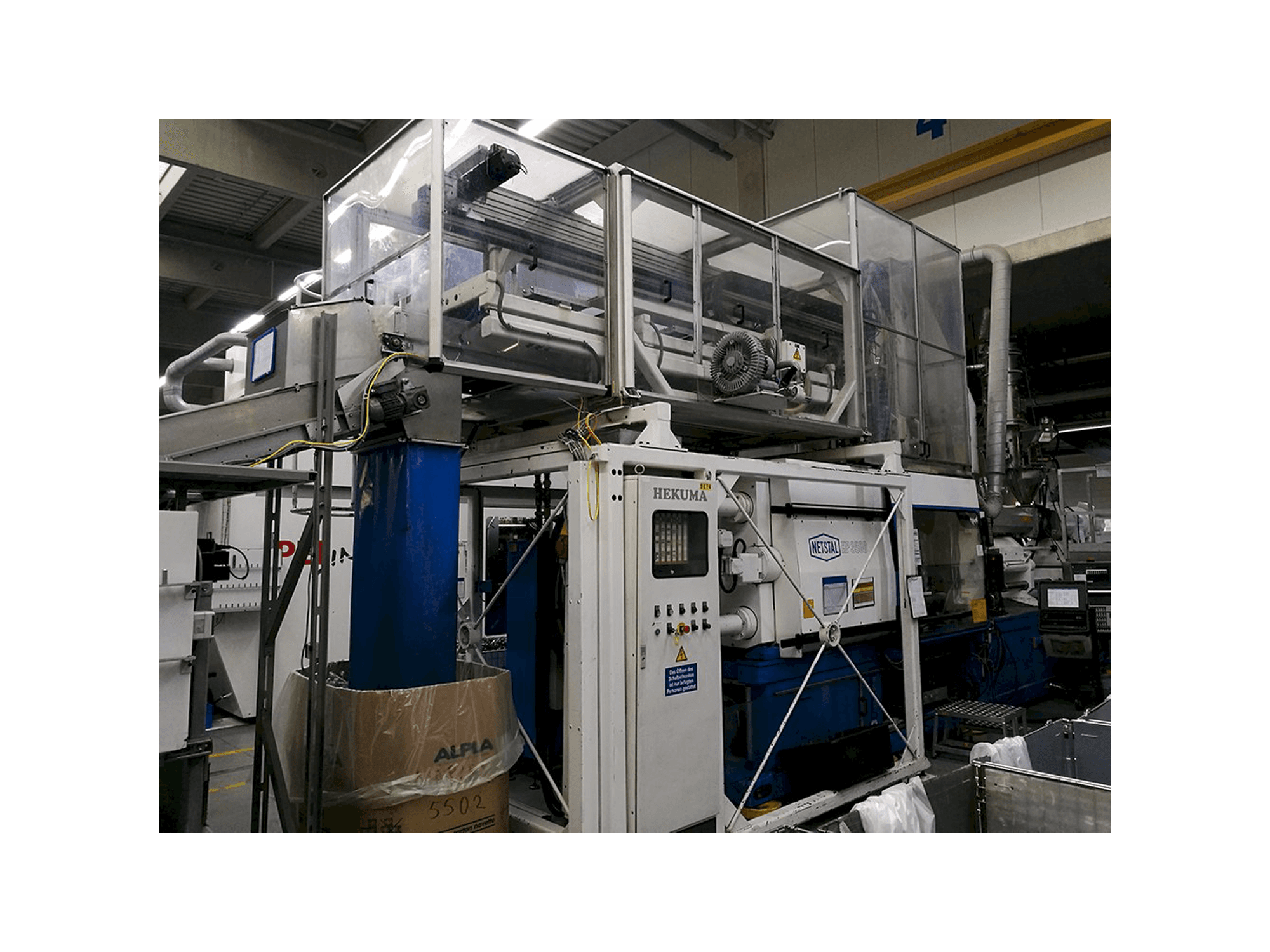 Koneen Netstal vasen näkymä HP-3500/3550-R