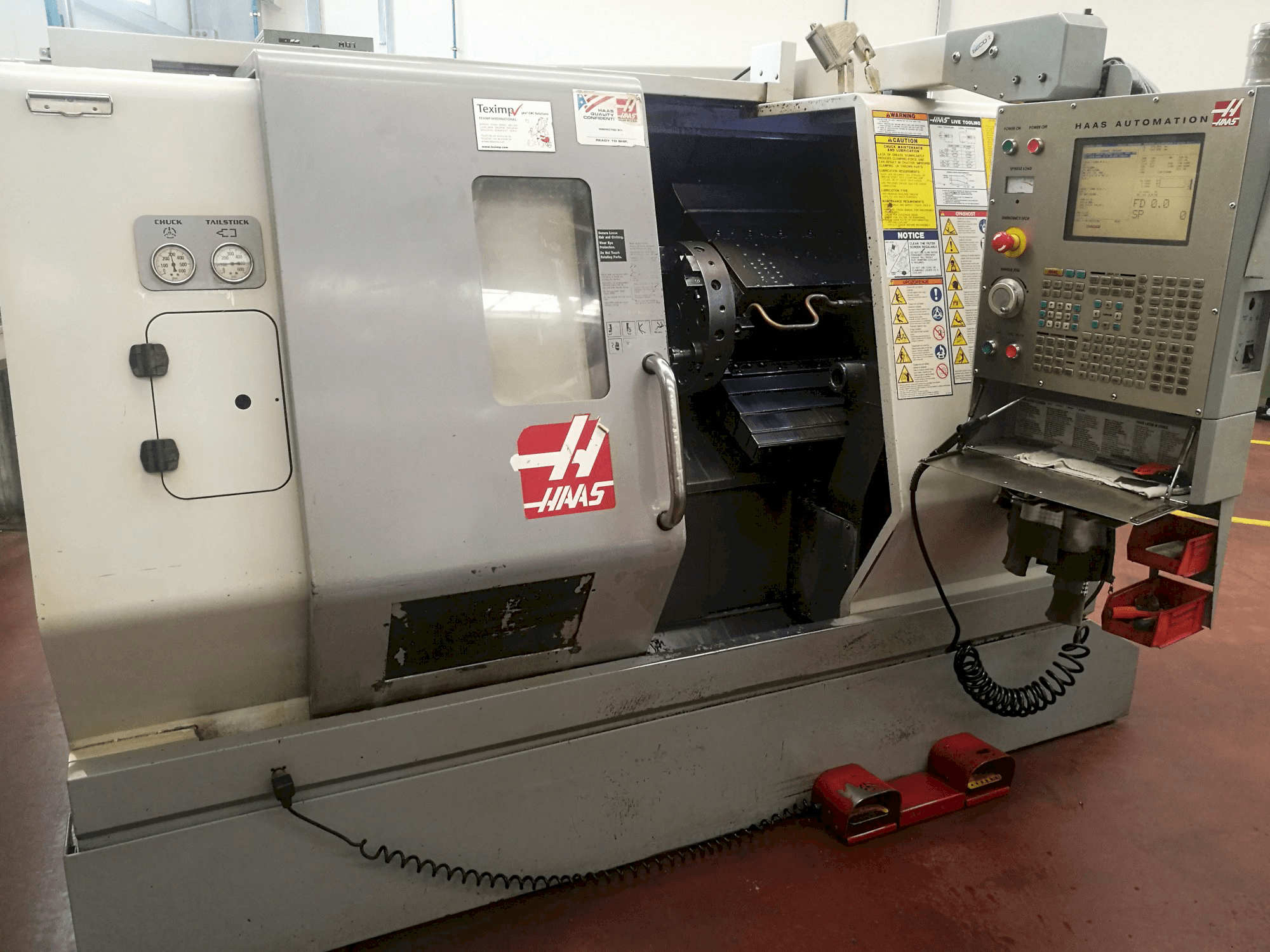 Koneen HAAS vasen näkymä SL-20THE