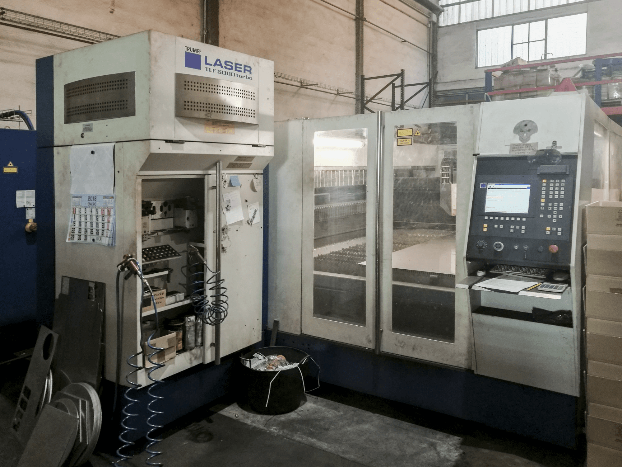 Koneen Trumpf etunäkymäTrumatic L3050