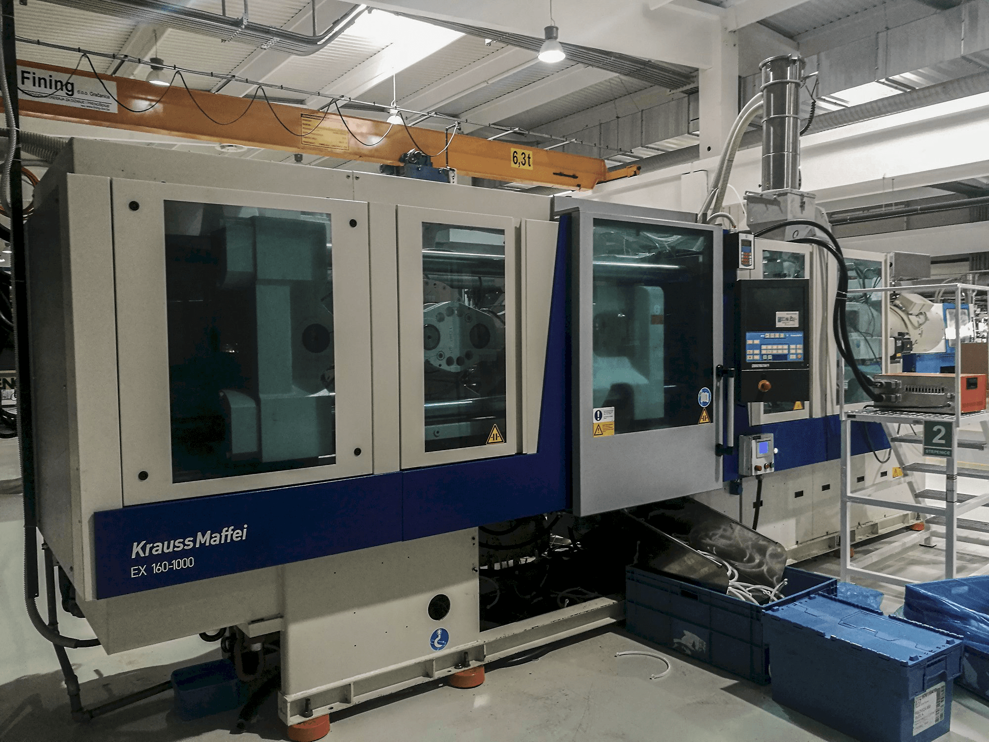 Koneen Krauss Maffei vasen näkymä 160-1000 EX