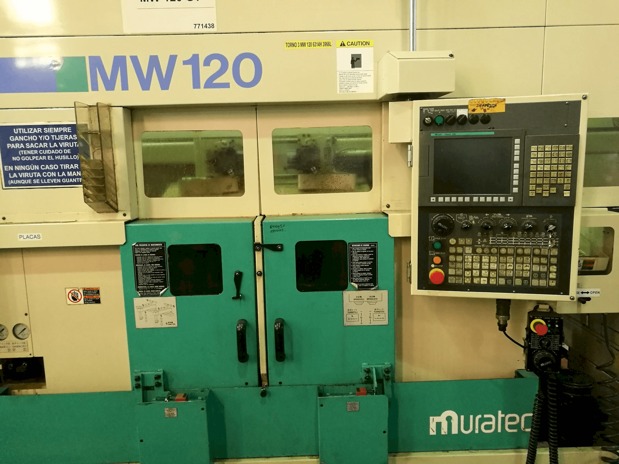 Koneen Muratec MW120 etunäkymä
