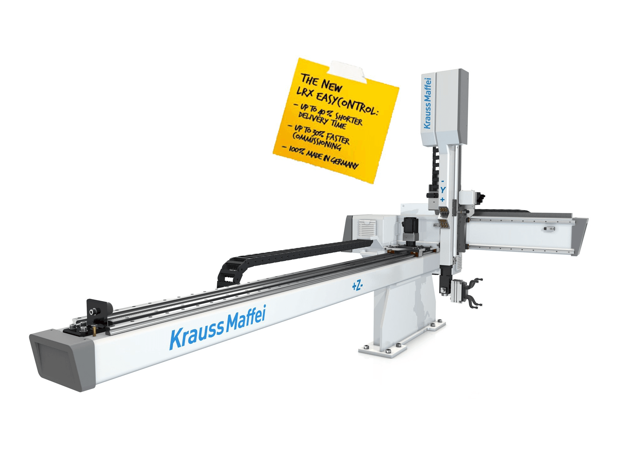 Koneen Krauss Maffei LRX EasyControl 50 etunäkymä