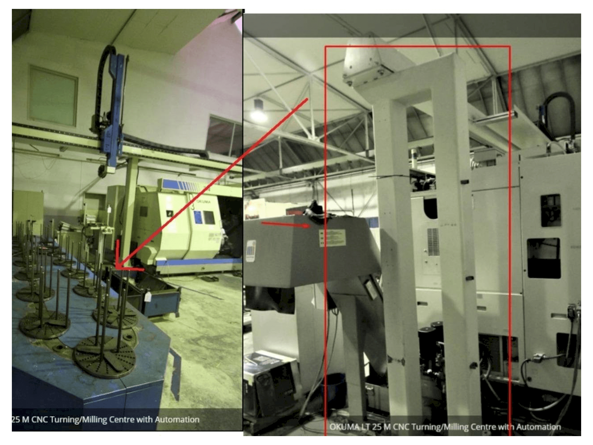 Koneen Okuma LT 25 M etunäkymä