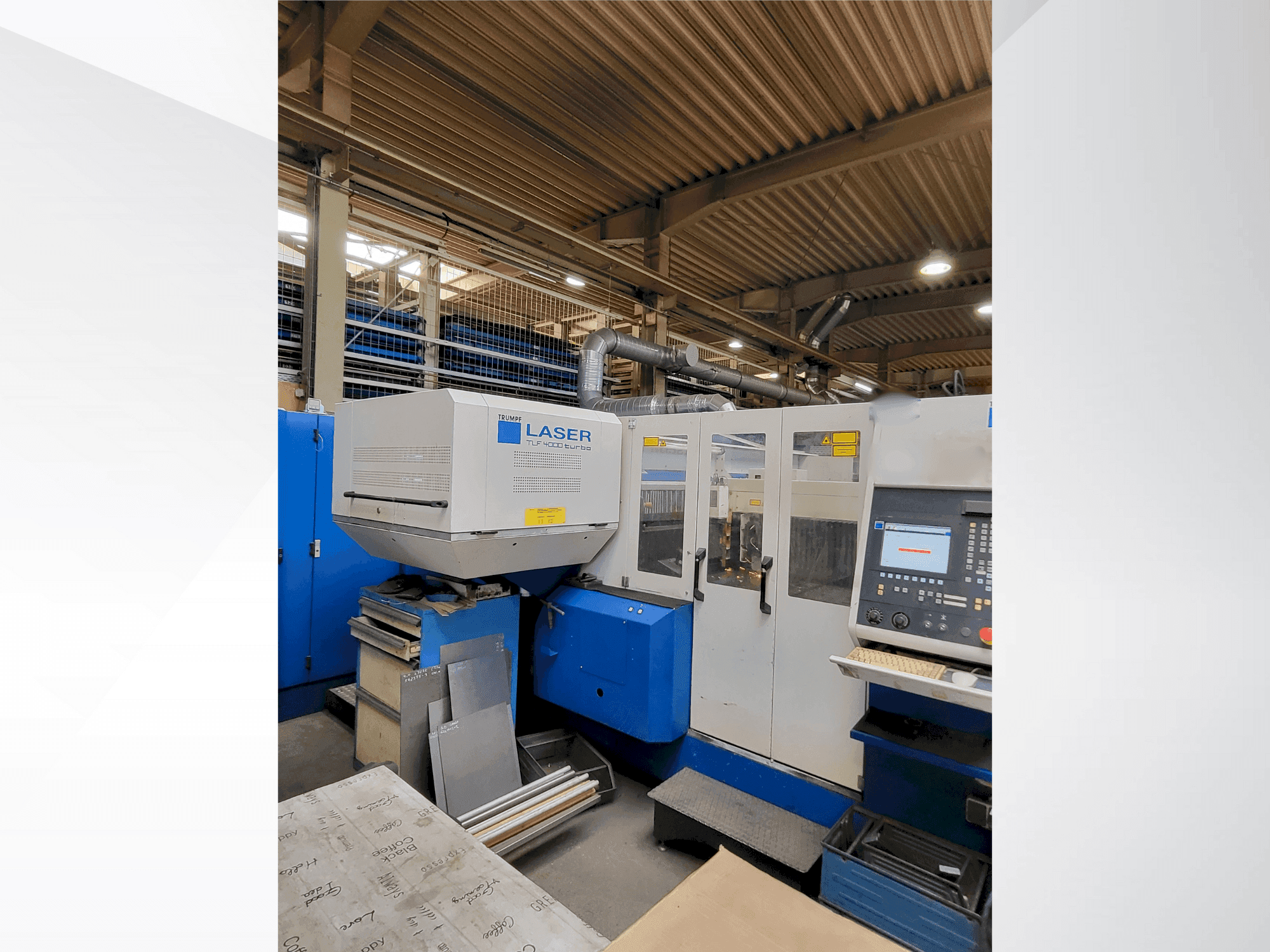 Koneen TRUMPF Trumatic L3030 4KW (CO2) etunäkymä