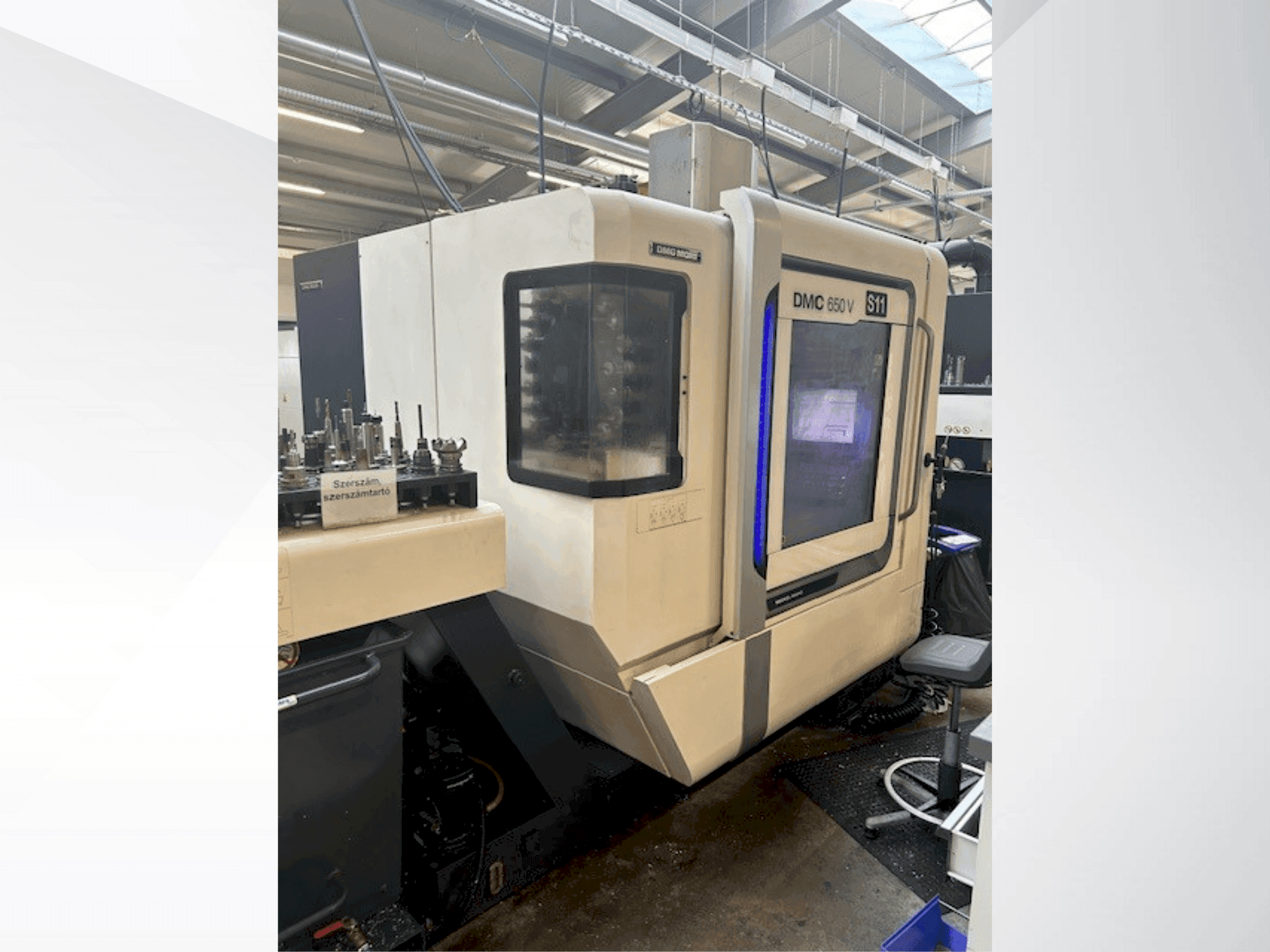 Koneen DMG MORI DMC 650 V etunäkymä