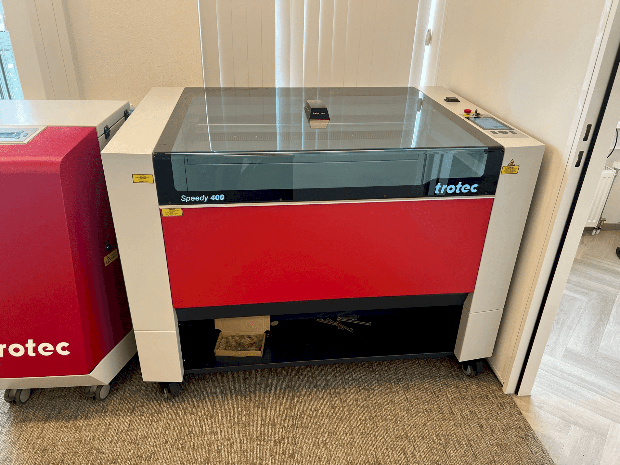 Koneen Trotec Speedy 400 etunäkymä