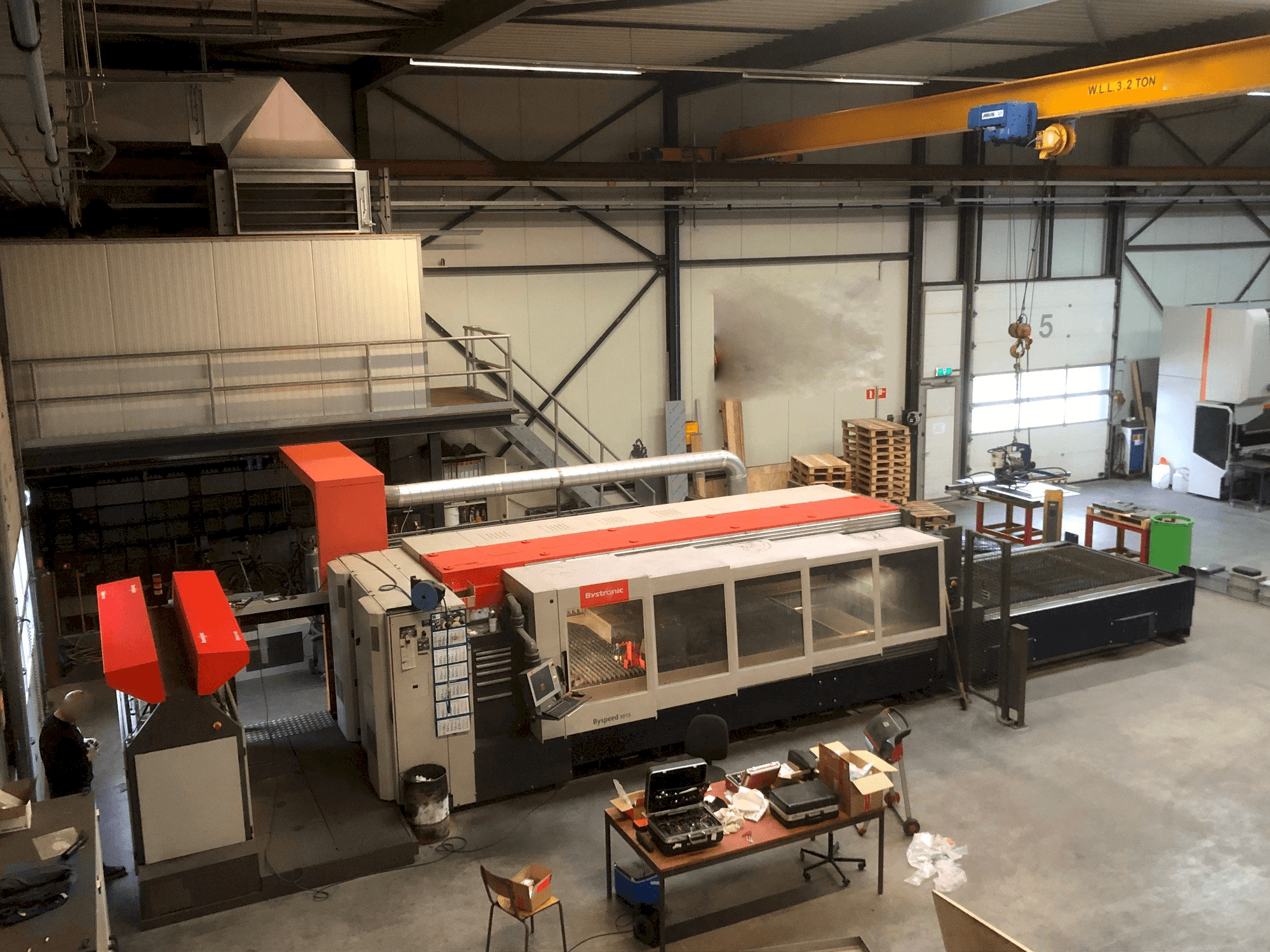 Koneen Bystronic Byspeed 3015 etunäkymä