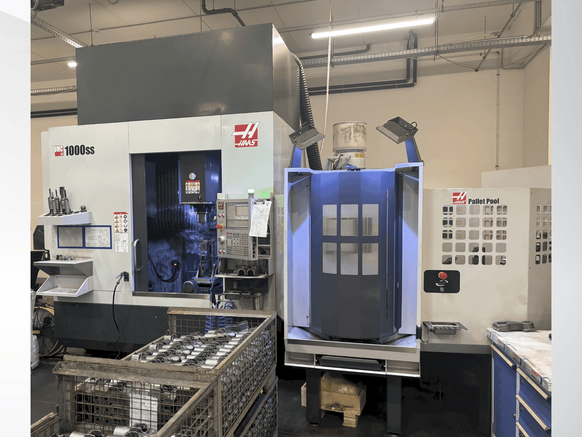 Koneen HAAS UMC-1000SS etunäkymä