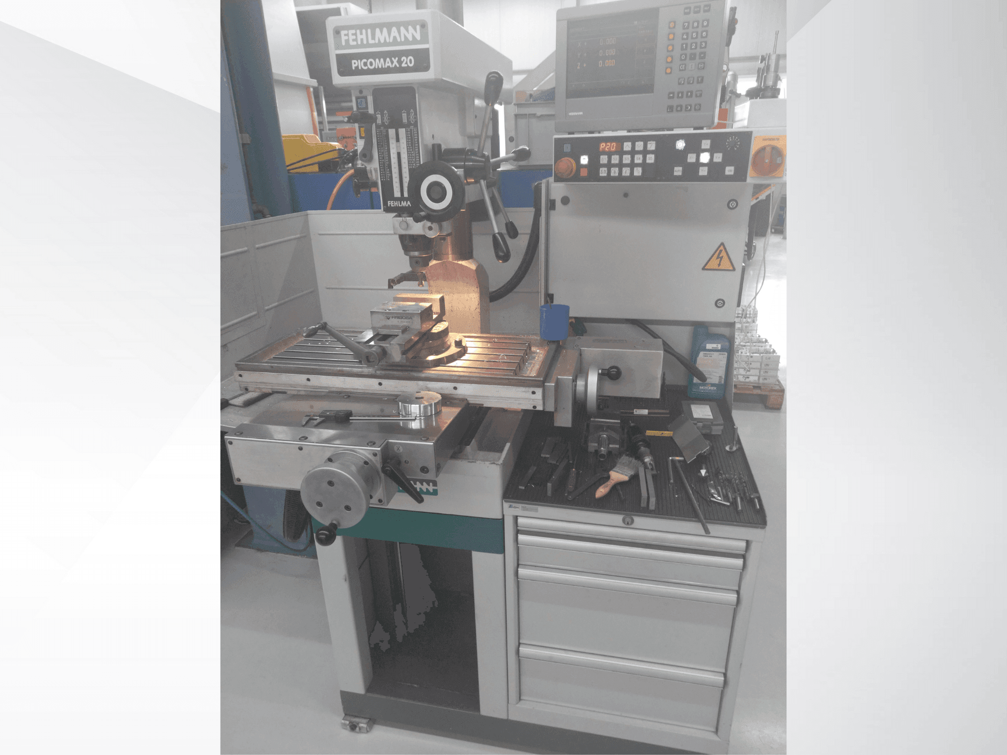 Koneen FEHLMANN PICOMAX 20 etunäkymä