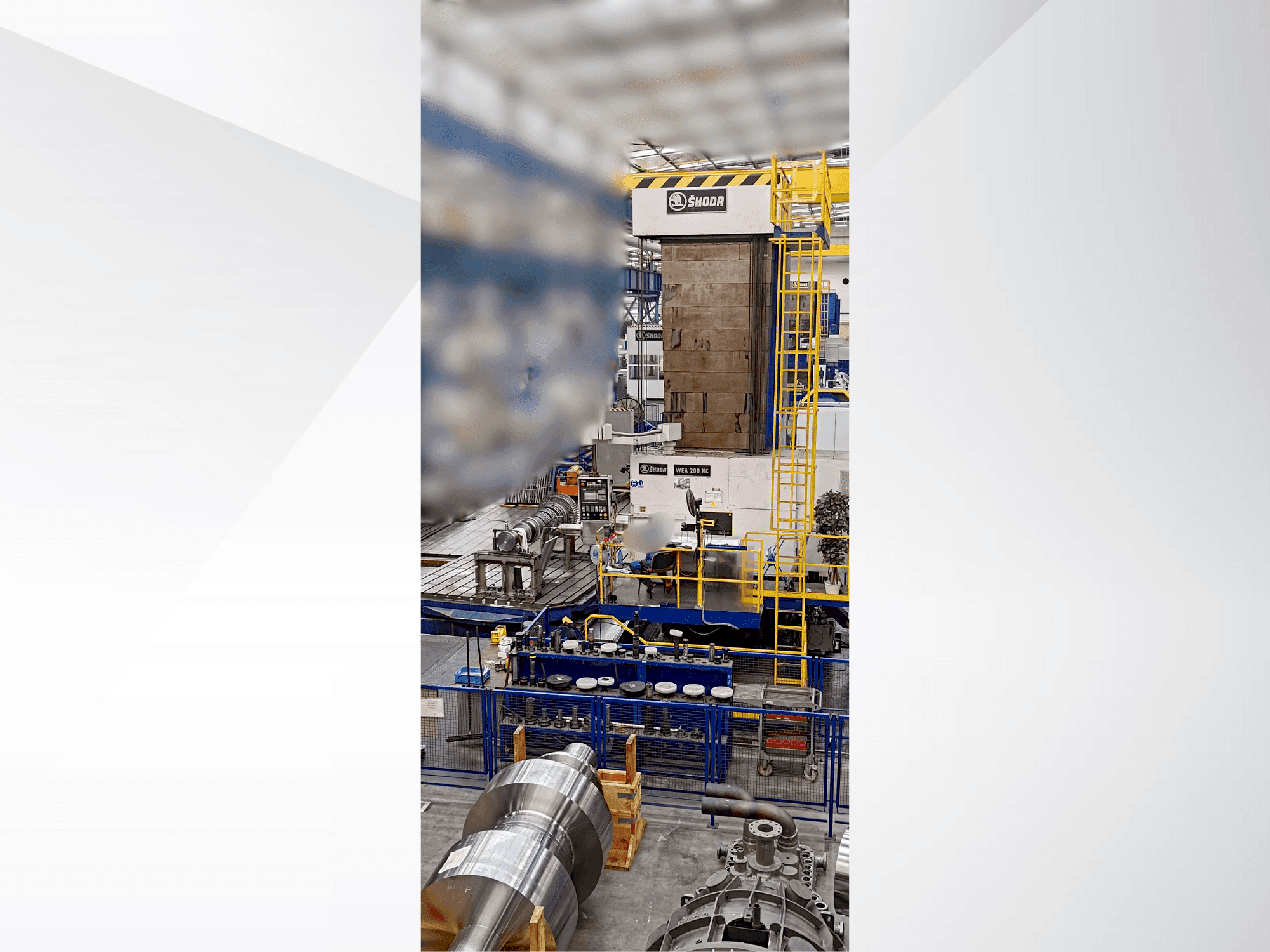 Koneen SKODA WEA 200 CNC etunäkymä