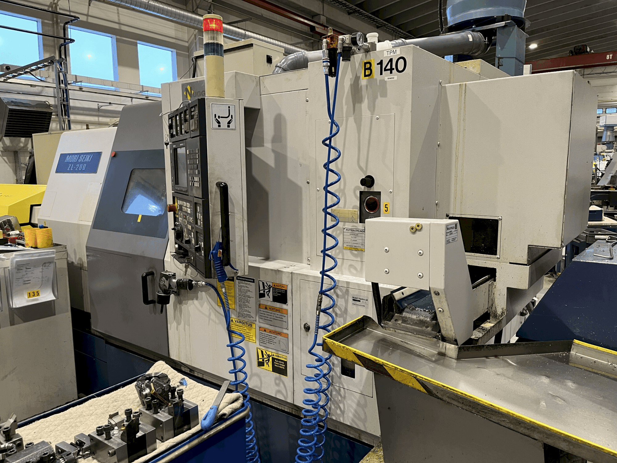 Koneen MORI SEIKI ZL-200 SMC etunäkymä