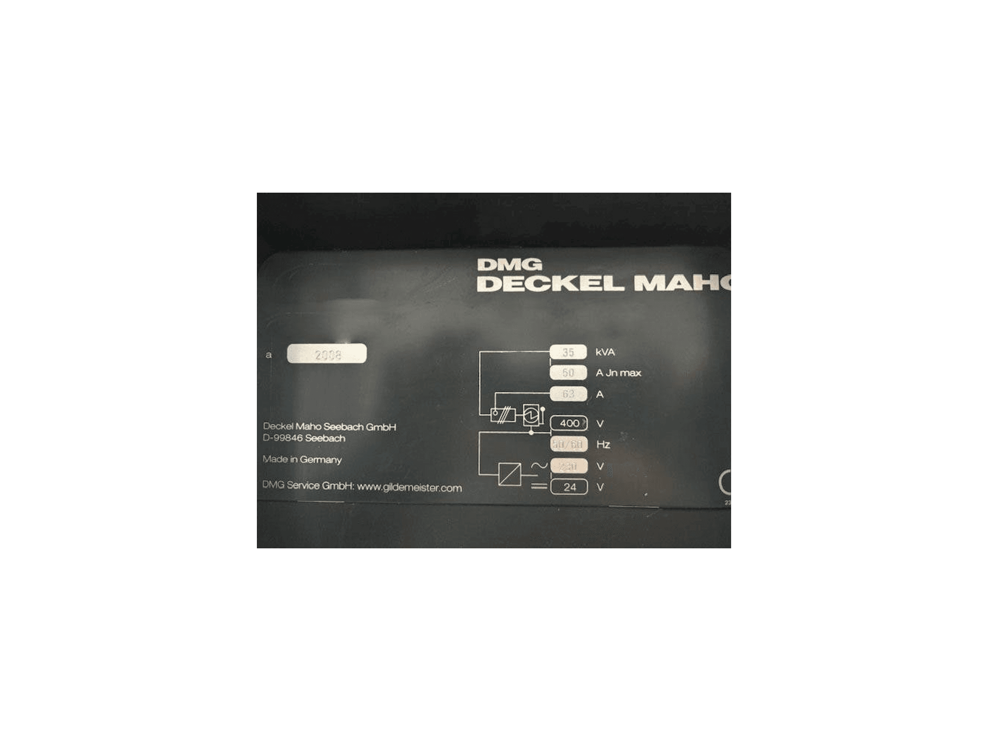 Koneen DMG DMC 635V yksityiskohdat