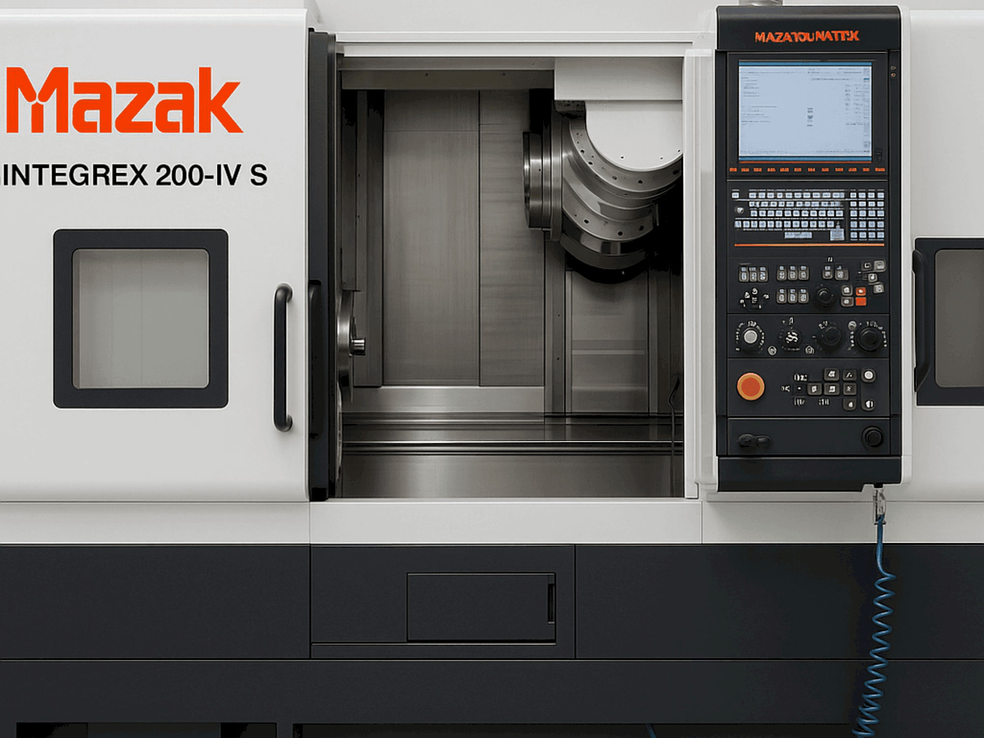 Koneen Mazak Integer 200-IV S x 1000 etunäkymä