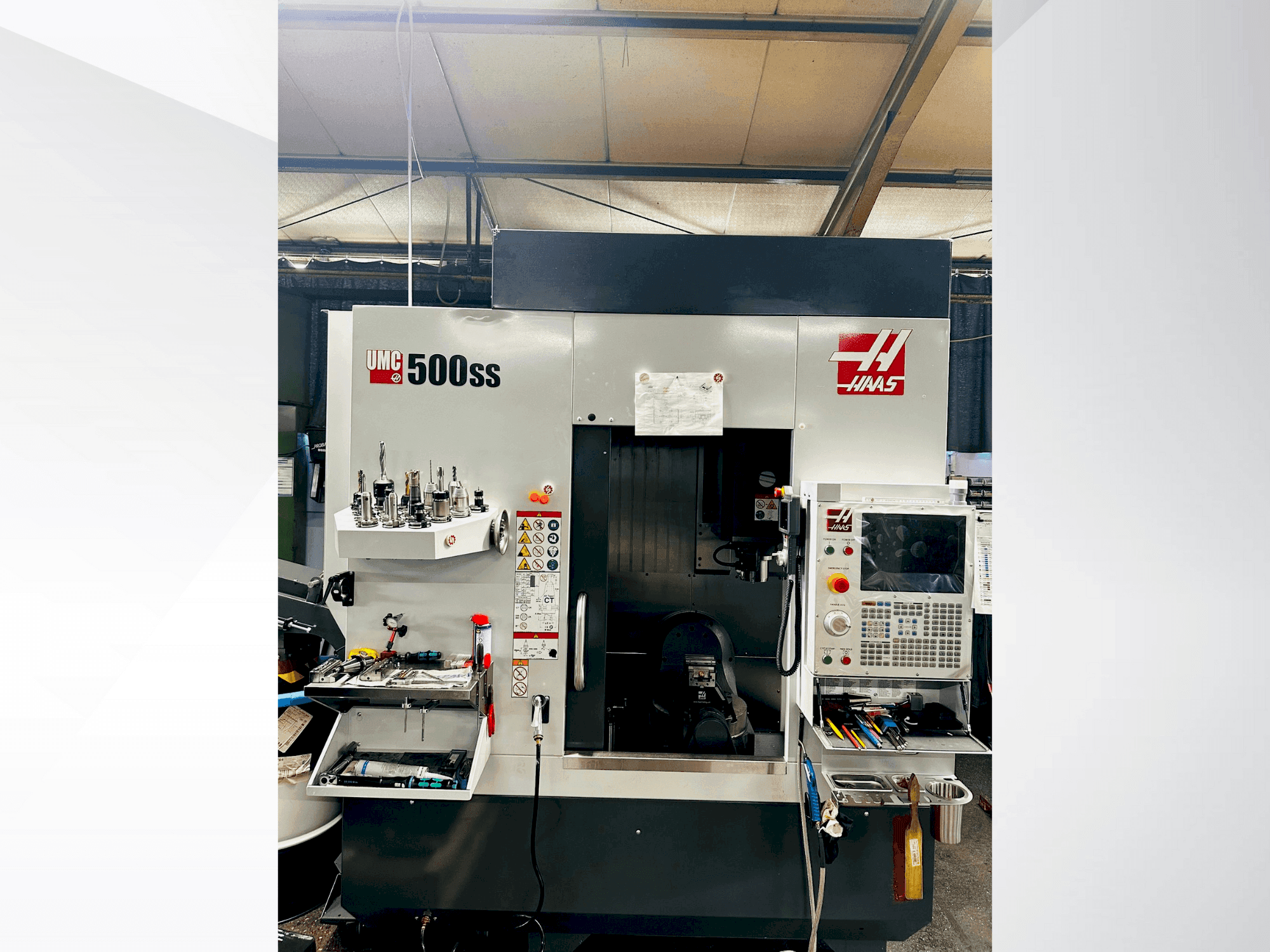 Koneen HAAS UMC 500 SS etunäkymä
