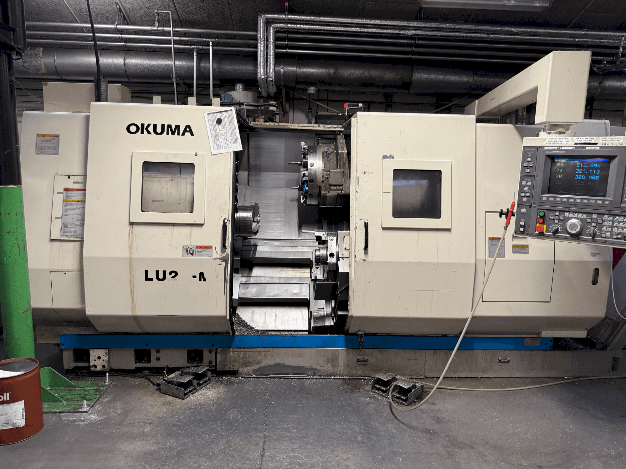 Koneen Okuma LU2-M etunäkymä