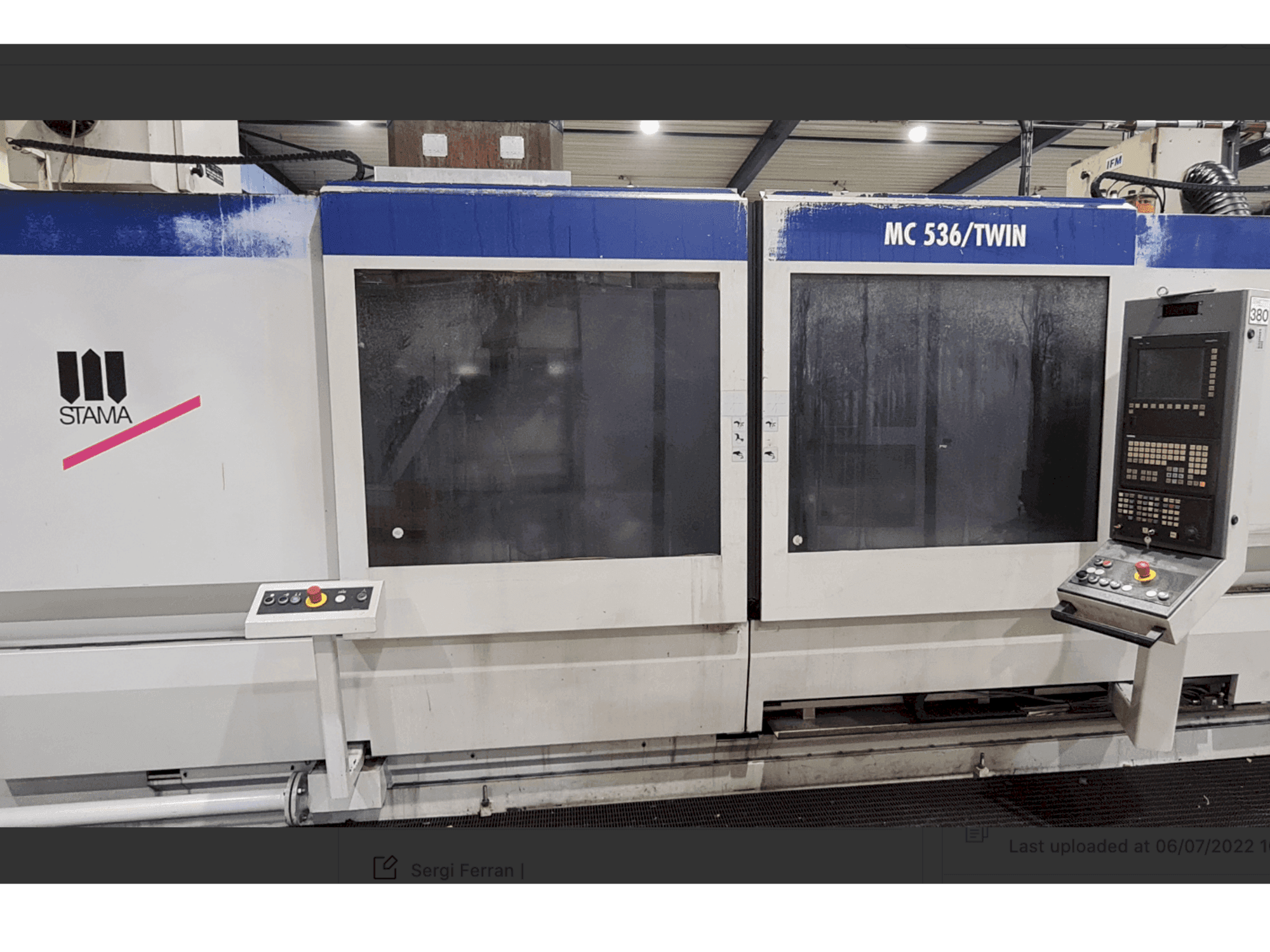 Koneen STAMA MC536/Twin etunäkymä