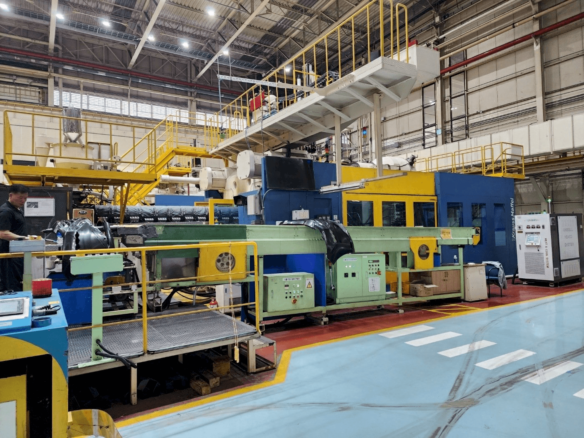 Koneen Krauss Maffei 3200-24500 etunäkymä