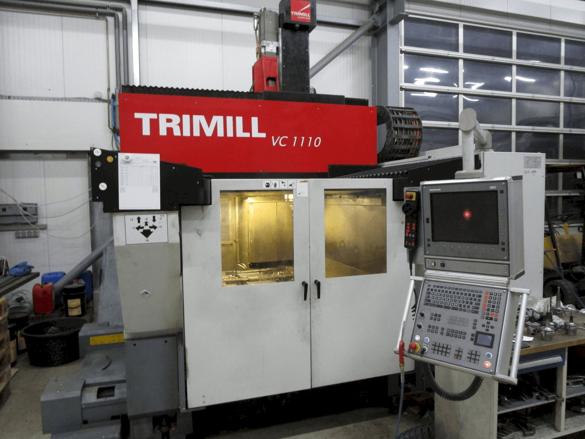 Koneen TRIMILL VC1110 etunäkymä